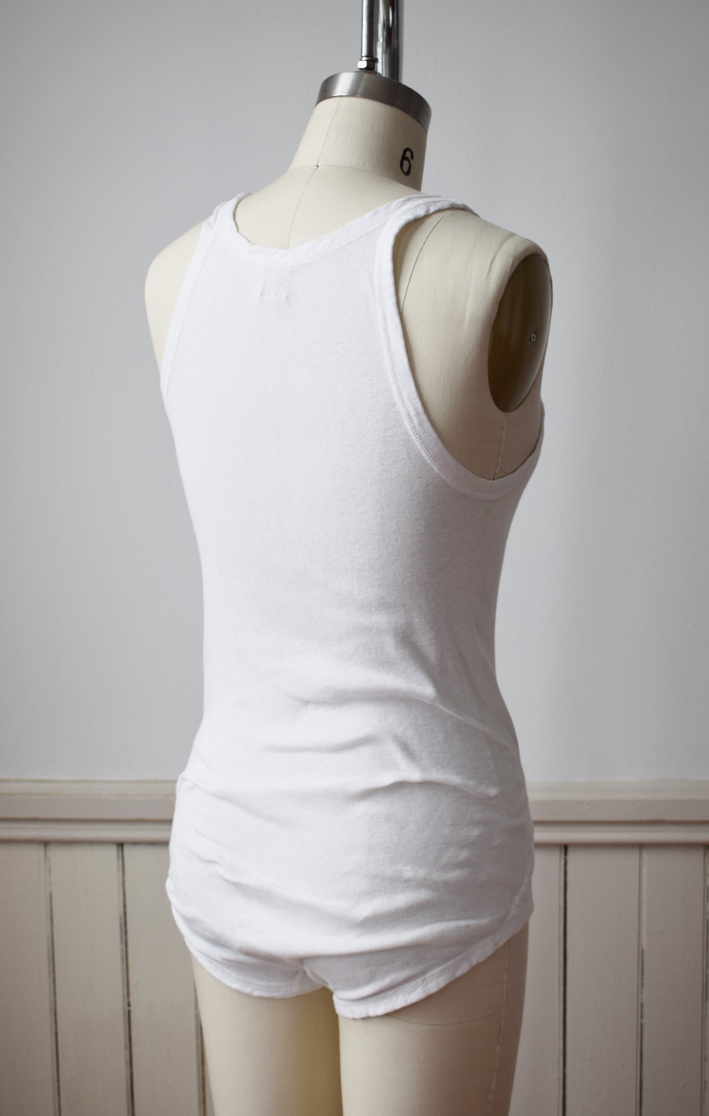 1940s "Fig Leaf" Cotton One Piece by Hanes | XXS/XSP