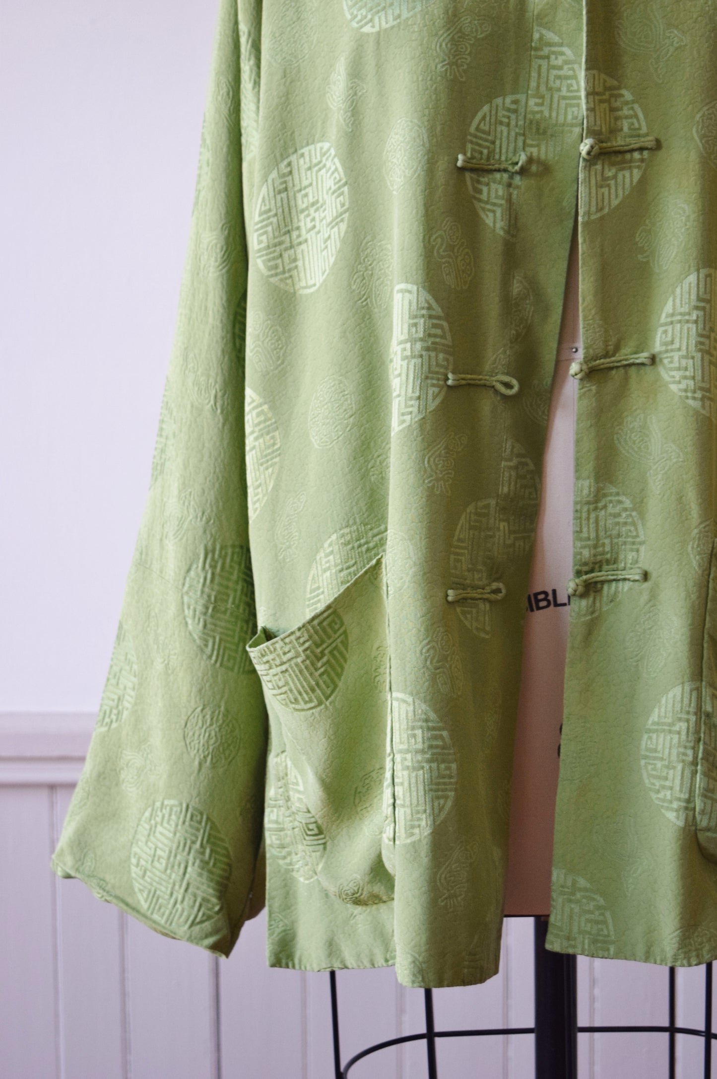 Green Silk Chinese Jacket by Shanghai Tang | M/L