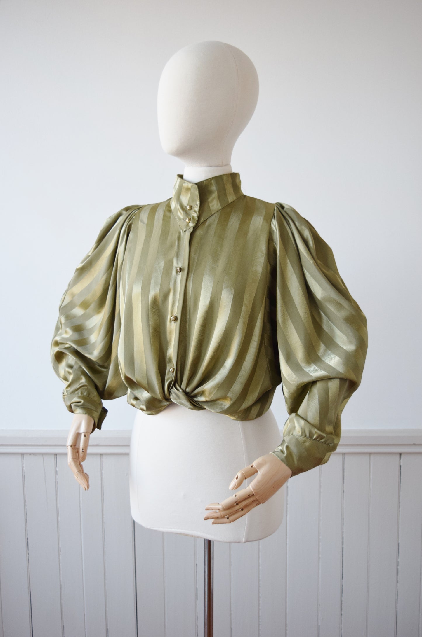 Mega Watt Gold Batwing Sleeve Blouse | M-L