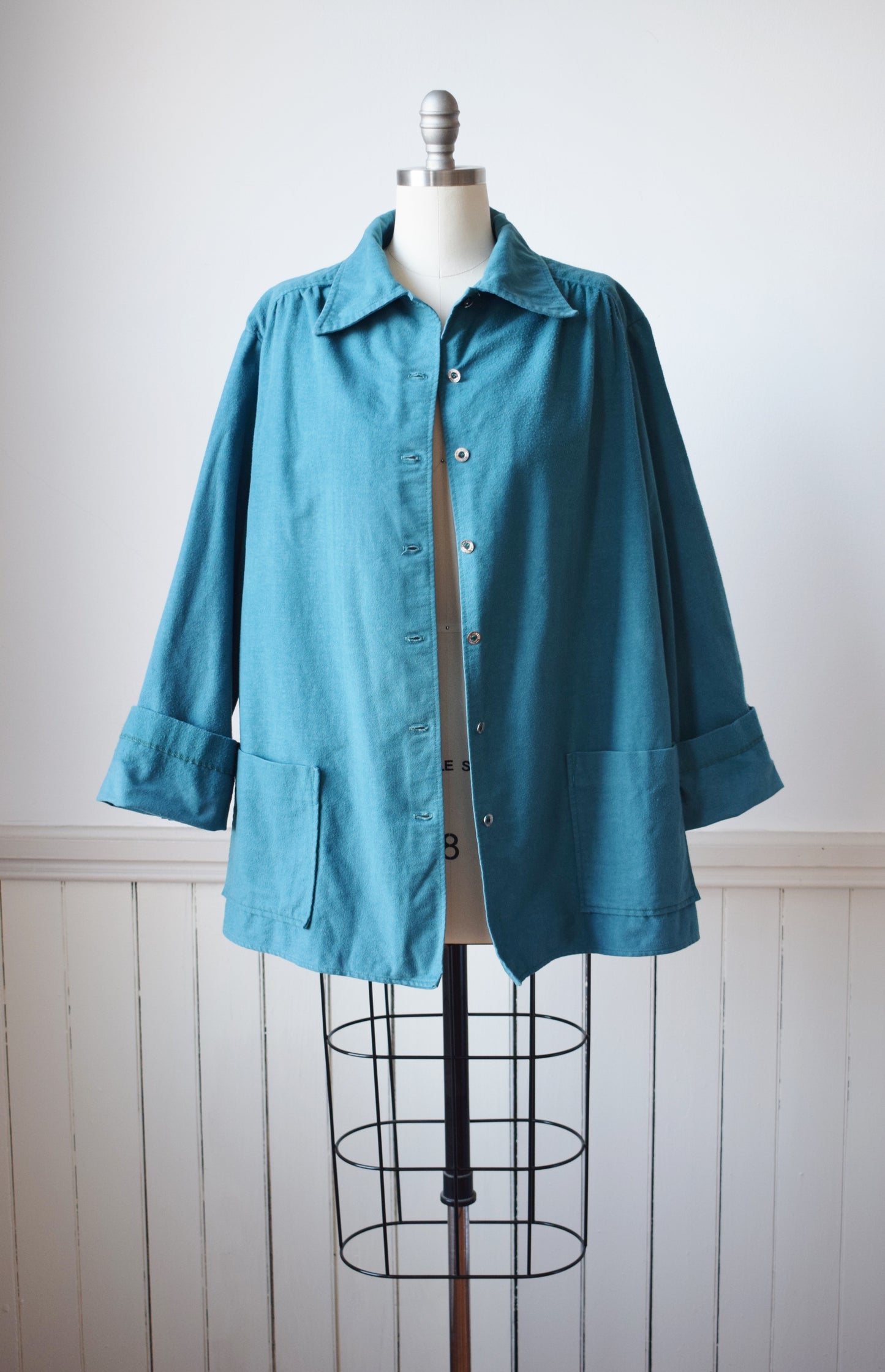 Vintage Flannel Chore Jacket | L