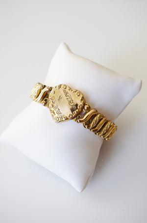 Antique Sweetheart Expansion Bracelet | "V"