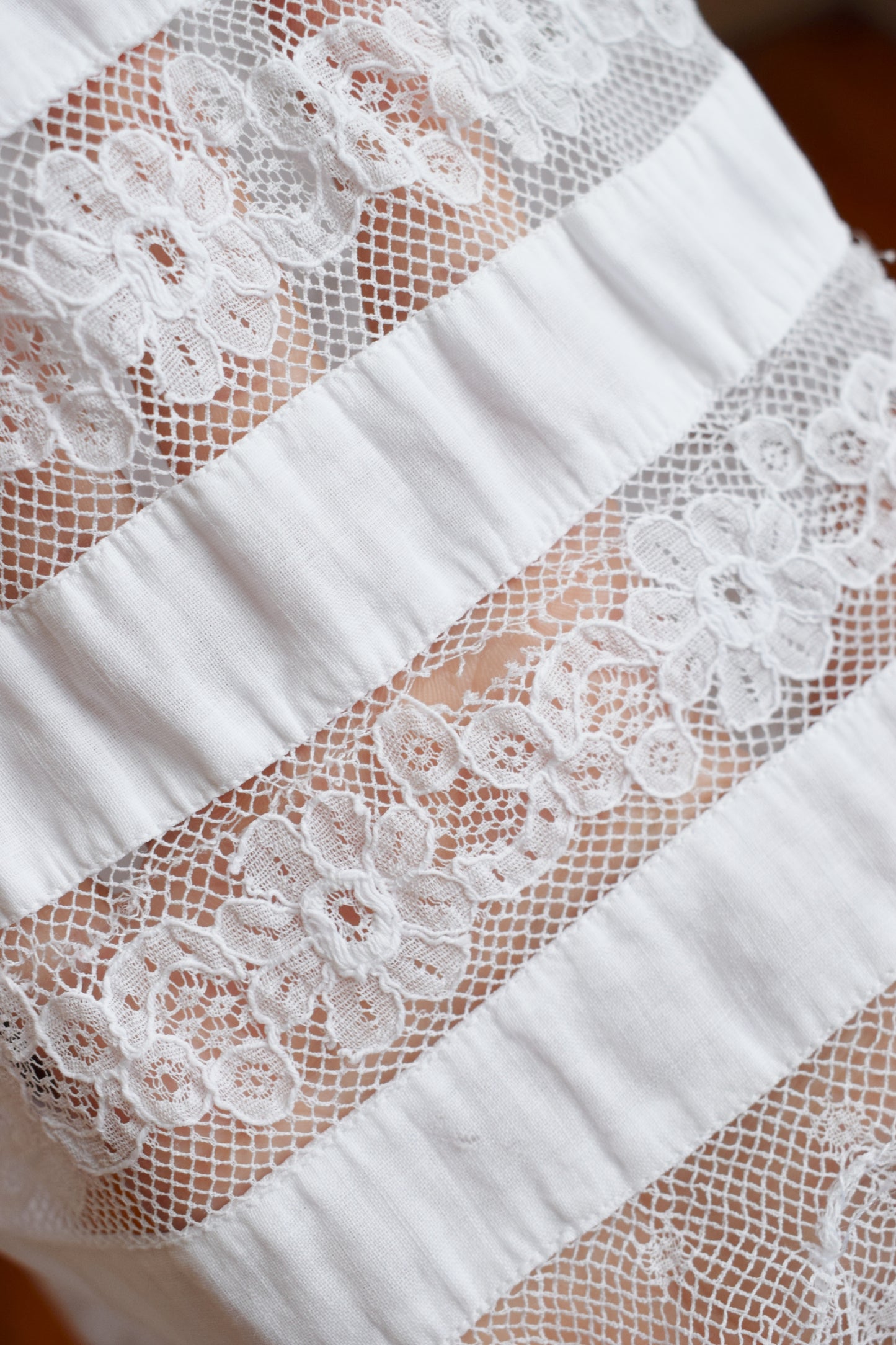 Antique Cotton + Lace Petticoat | wounded bird