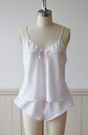 1970s Two Piece Cami + Shorts Lounge Set | M