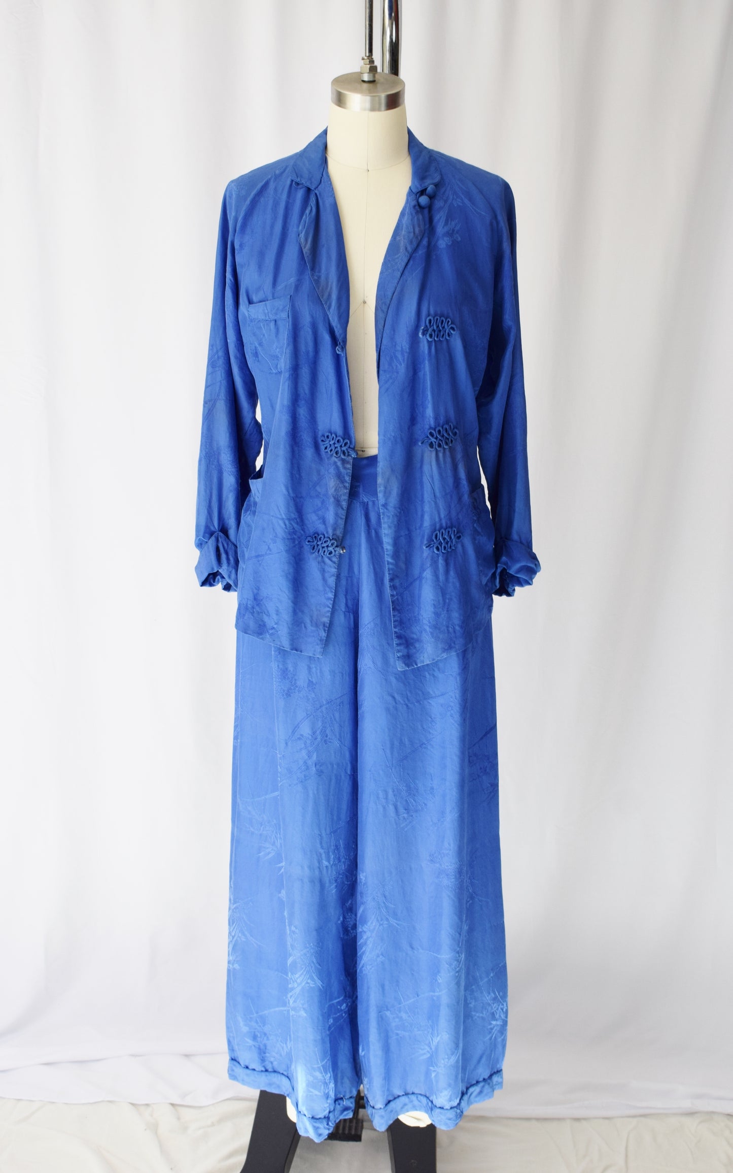 1940s/50s Silk Pajama Set | M