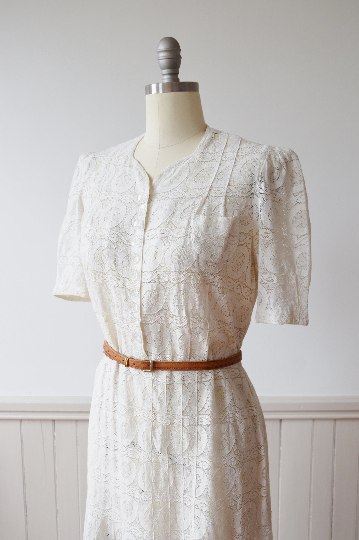 1940s Lace Dress | L/PL