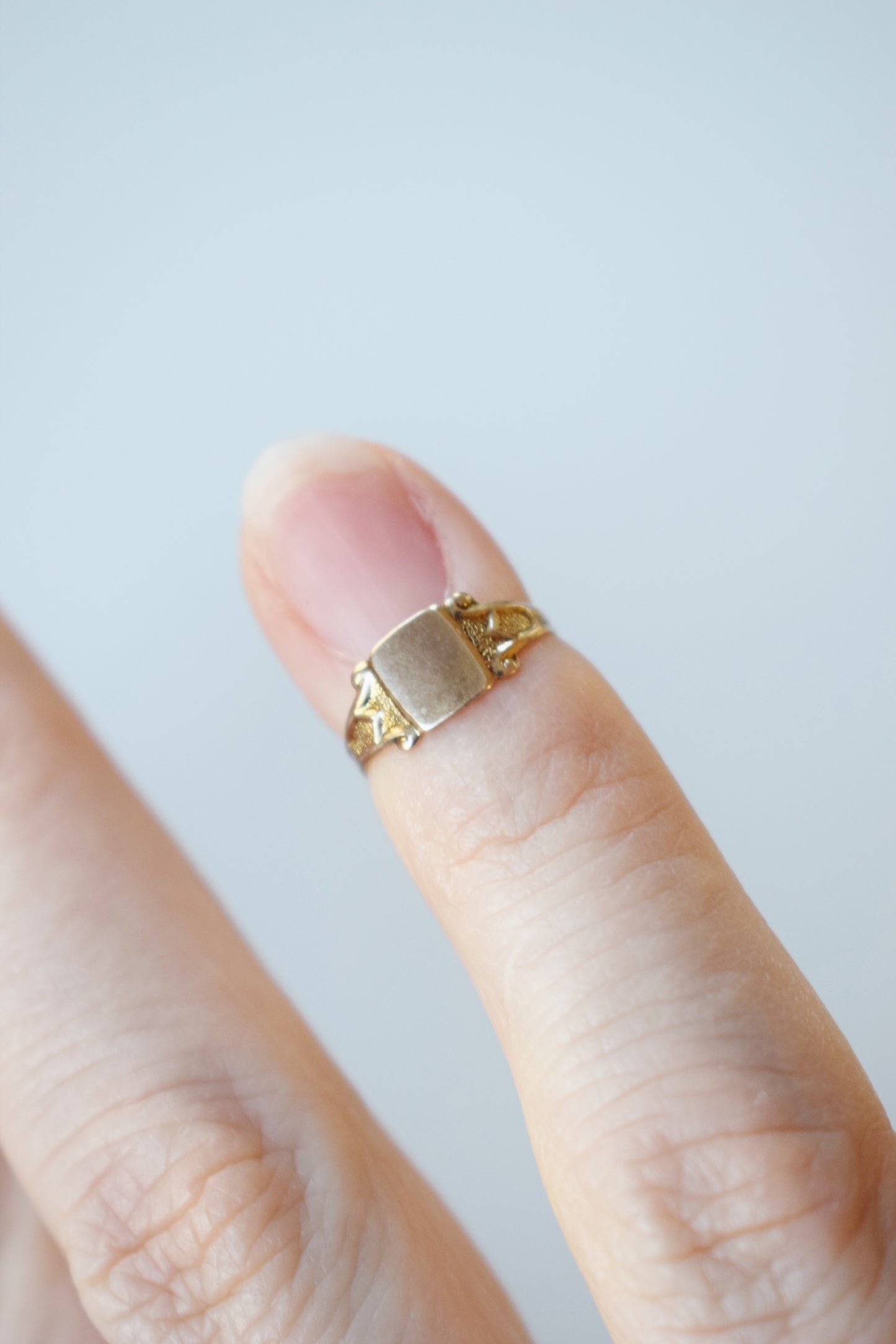 Victorian 10kt Rose Gold Mini Signet Ring/Charm