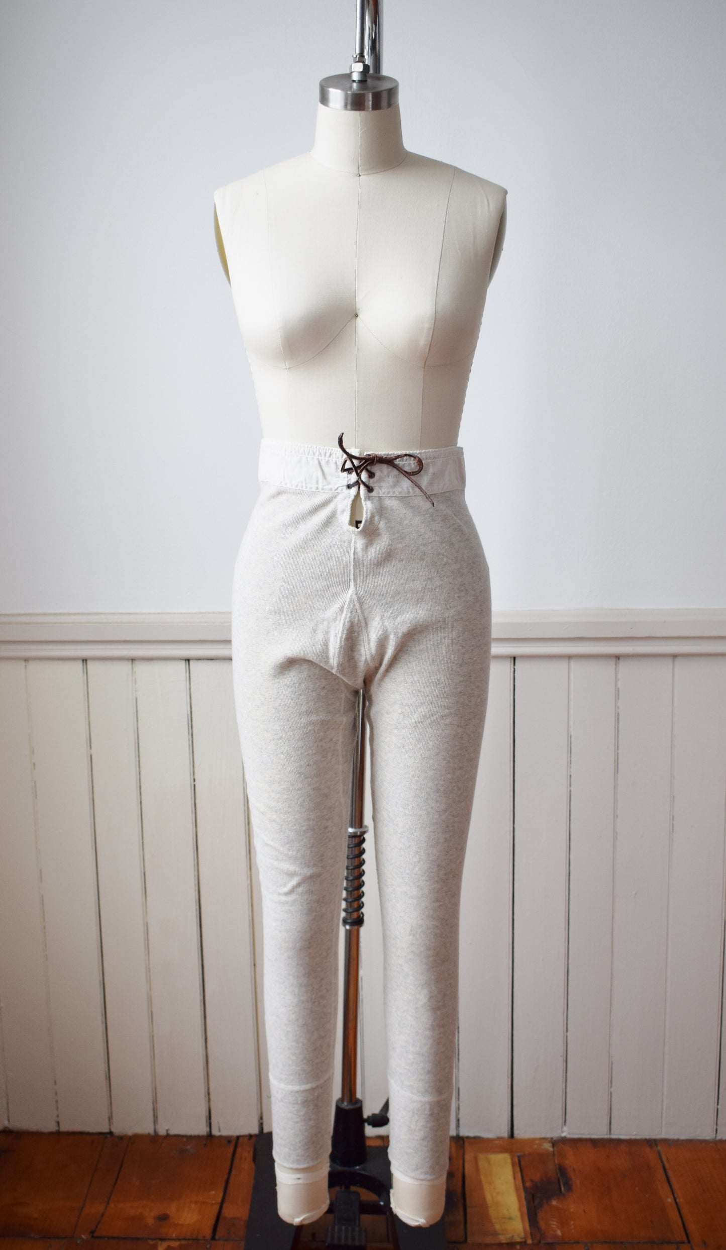 1940s Wool/Cotton Blend Thermal Pants | S