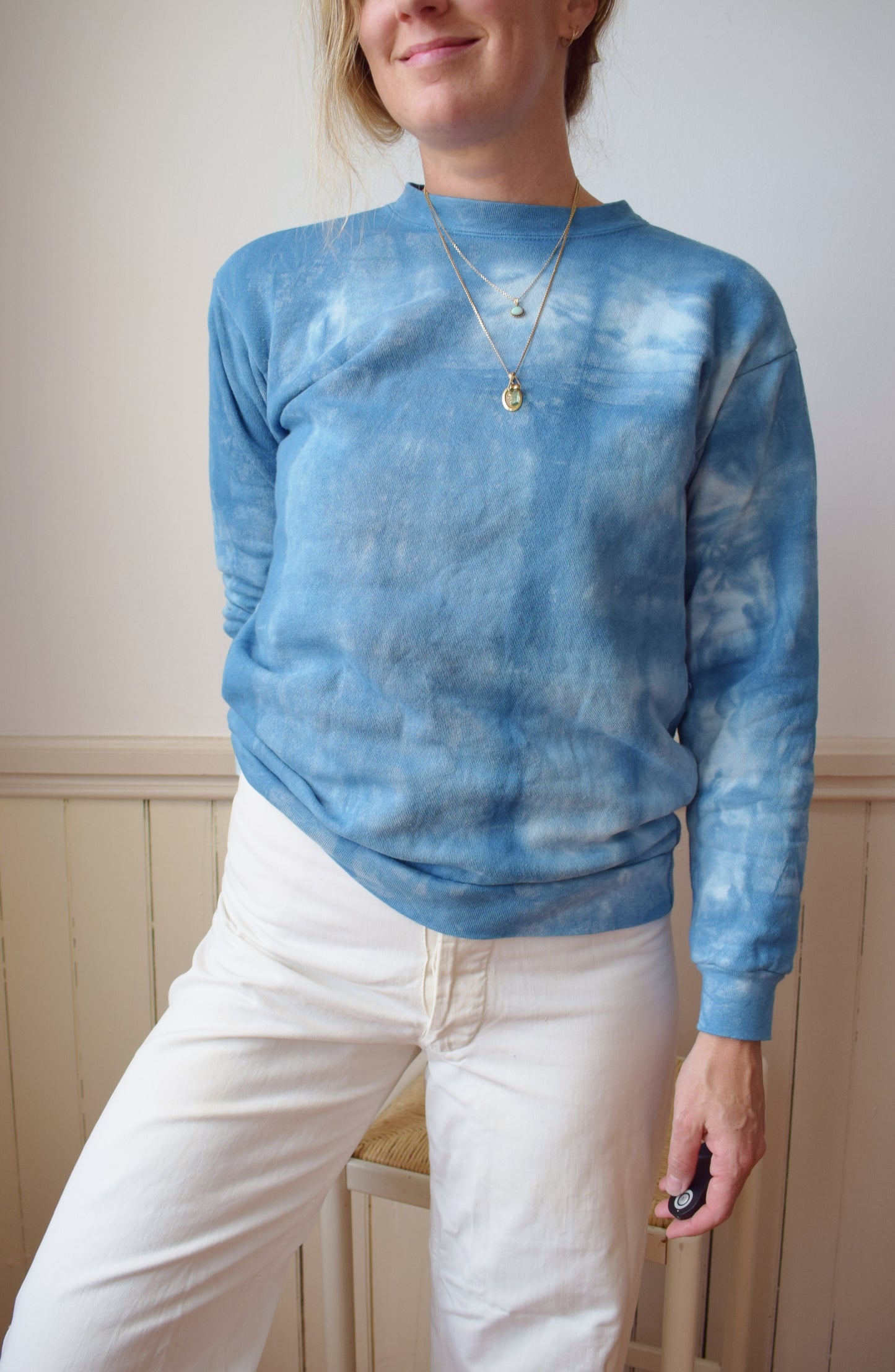 Indigo Dyed Sweatshirt, Tides Series 5
