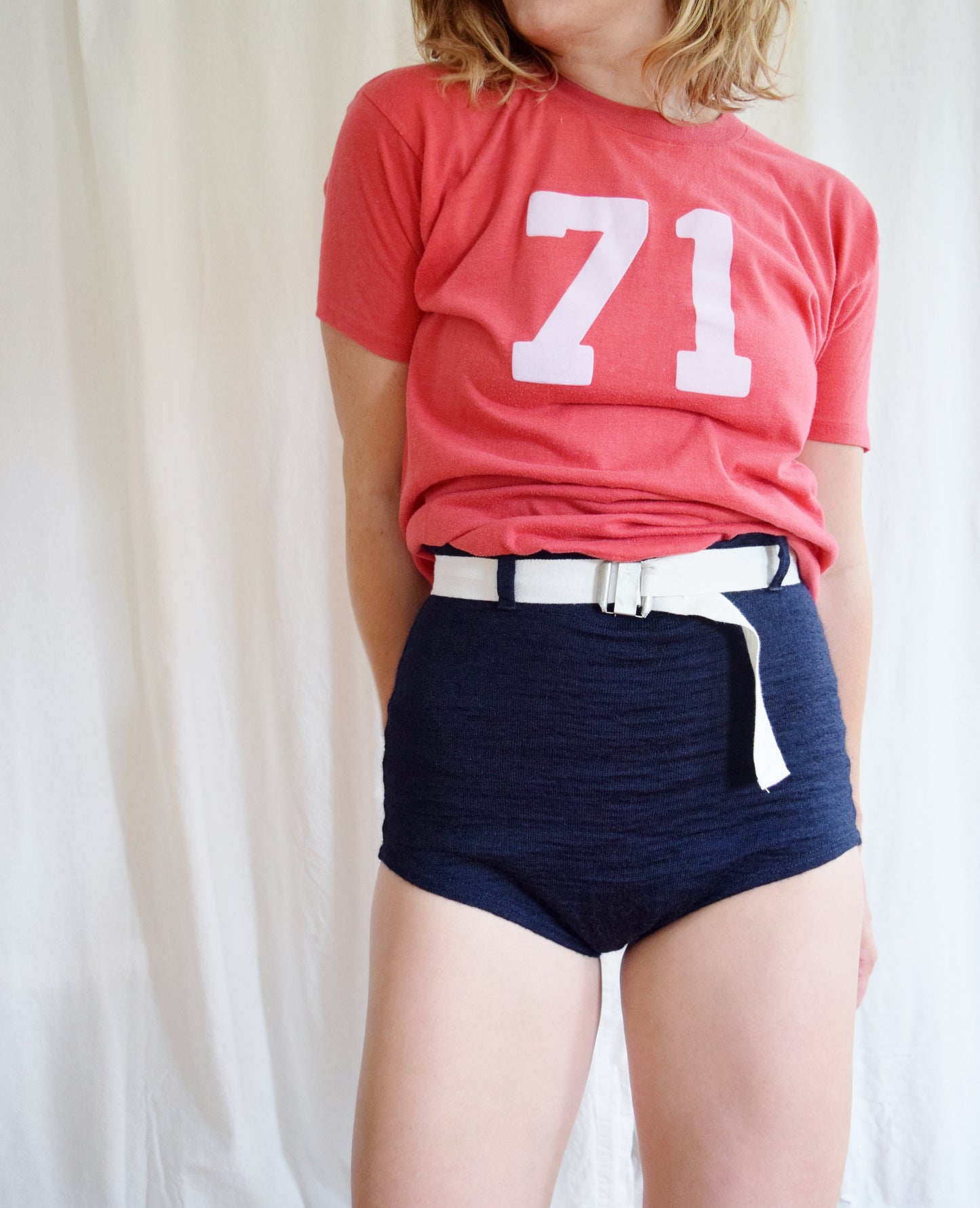 1970s  #71 Red Pinnie Tee | Athletic Shirt