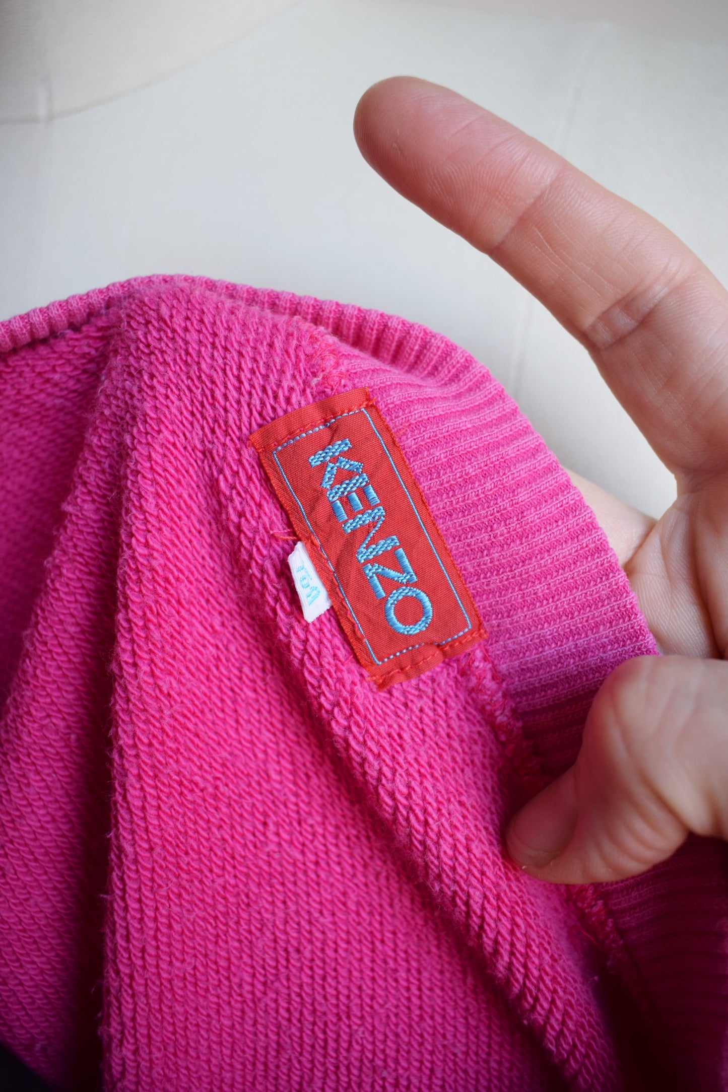 Vintage Hot Pink Kenzo Logo Sweatshirt | S
