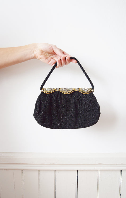 1950s French Beaded Clutch