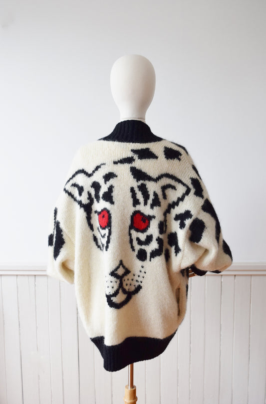 1980s Top of the Food Chain Cardigan | One Size