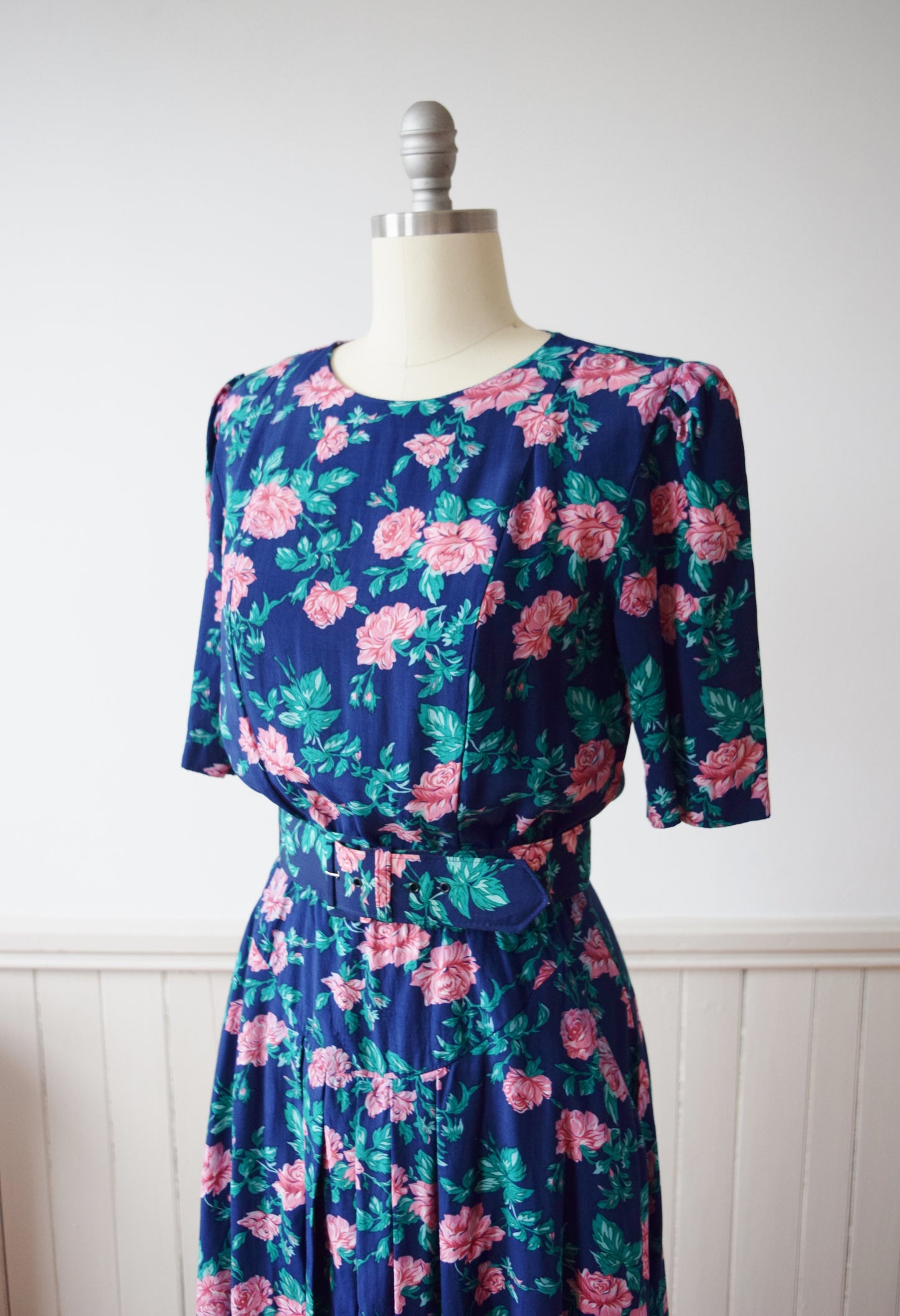 Rose Print Day Dress | S/M