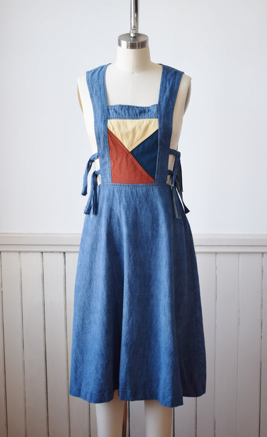 Denim Pinafore Dress | XS/S