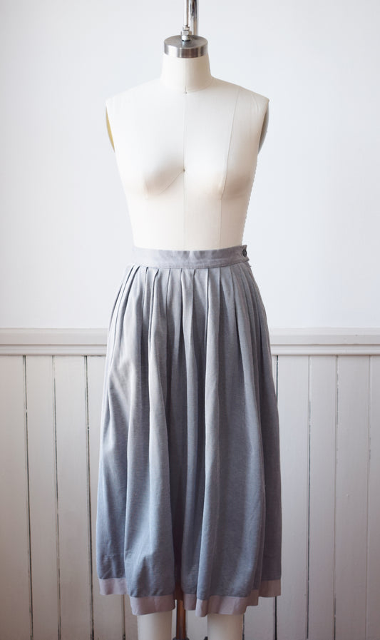 1950s/60s Pleated Knit Skirt | S | wounded bird