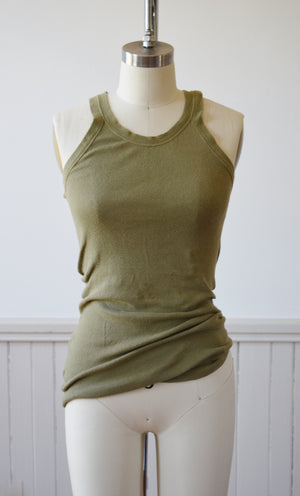 Army Issue Rib Knit Tank | 1940s | 2 | XS