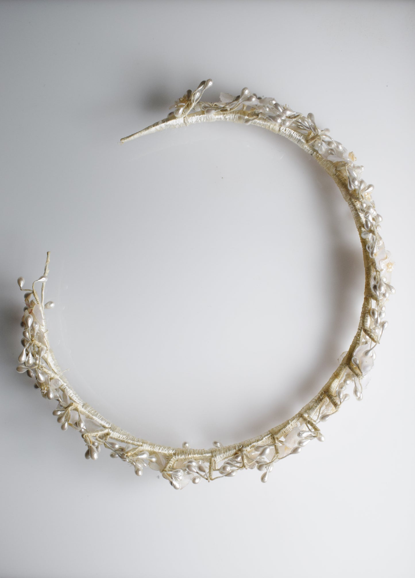 40s/50s Wax Flower Bridal Crown