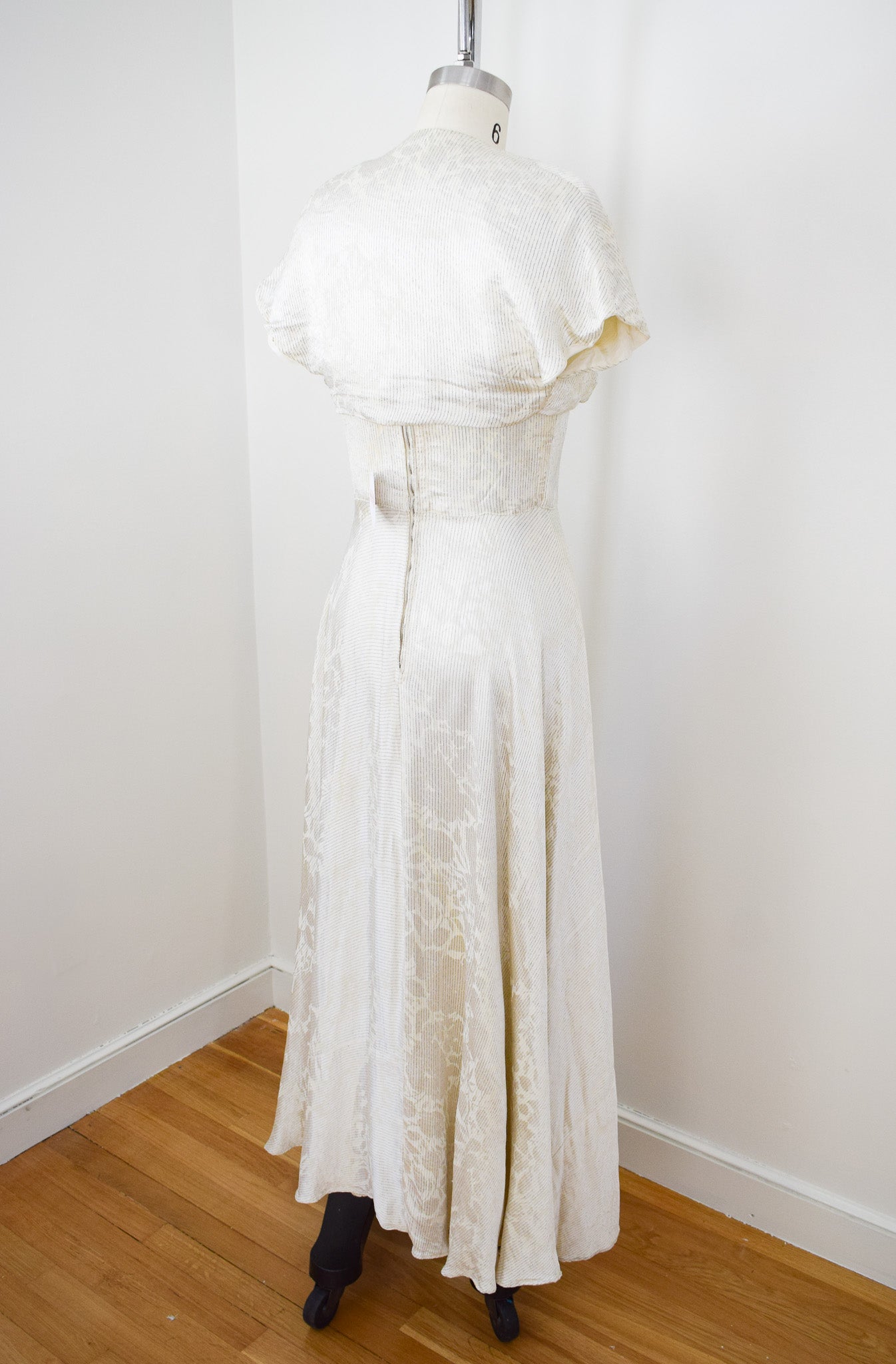 1940s Satin and Lamé Gown | S