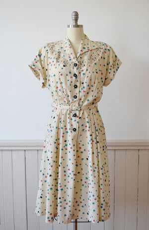 Early 1950s Fruit of the Loom Day Dress