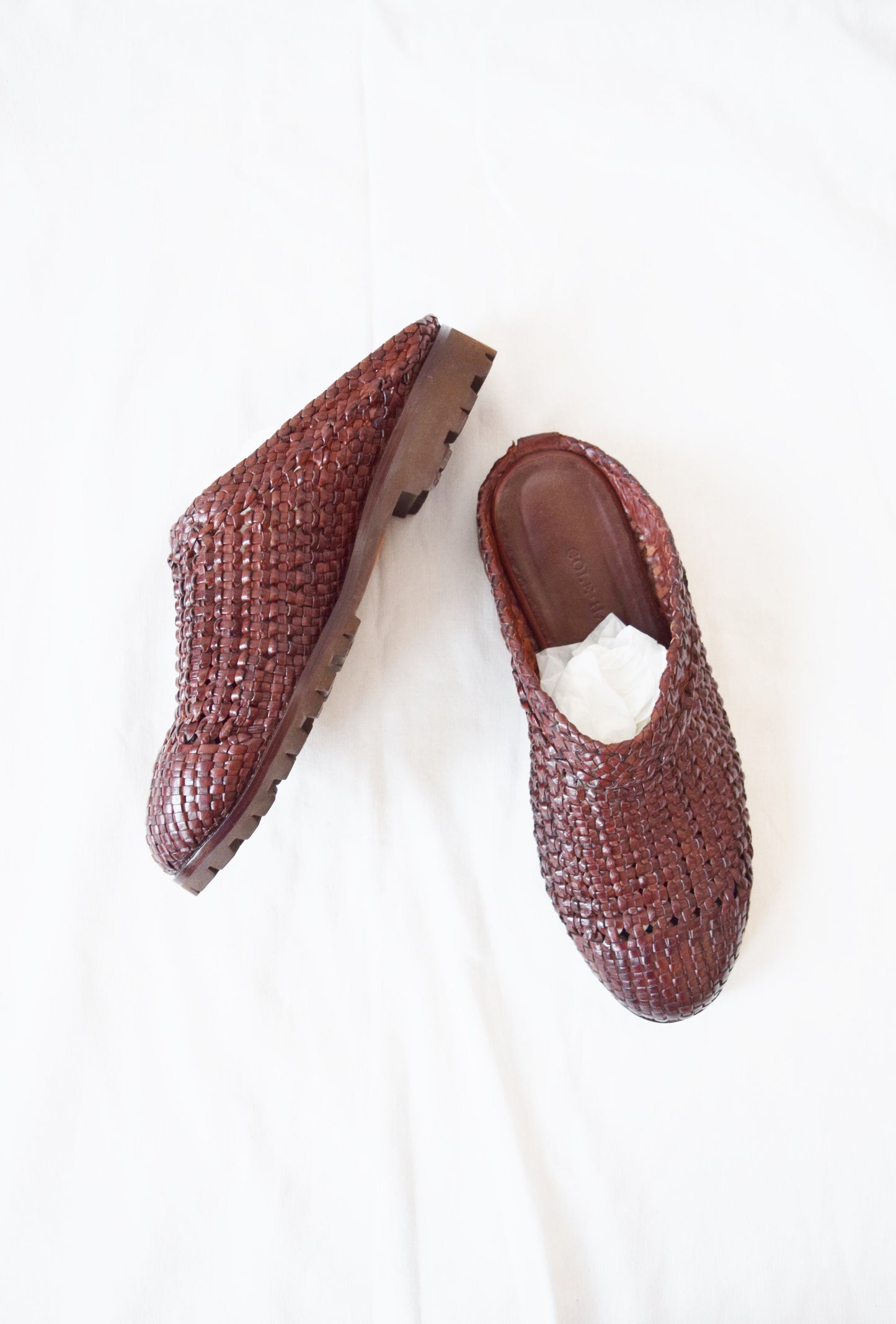 Cole Haan Indian-Style Leather Slides | Men's US 8.5, Women's 10.5