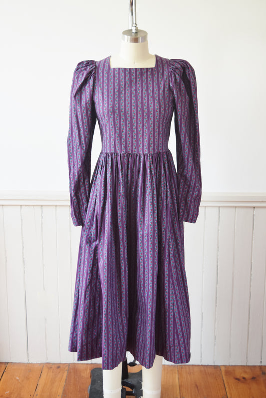 1980s Laura Ashley Prairie Dress | XS/S