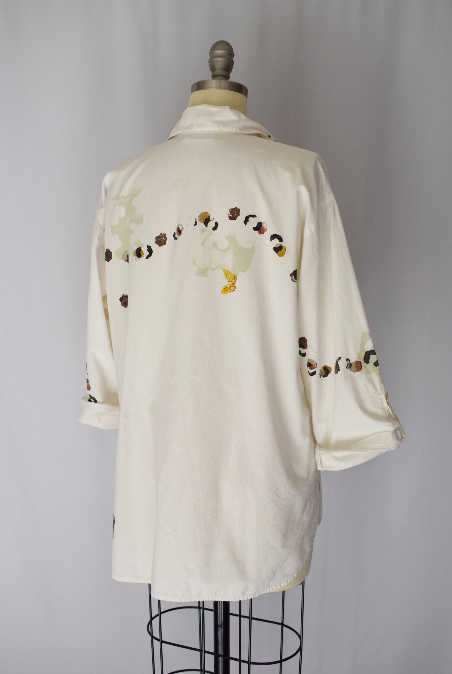 1980s Hand Painted Cotton Top by Play Alegre | M