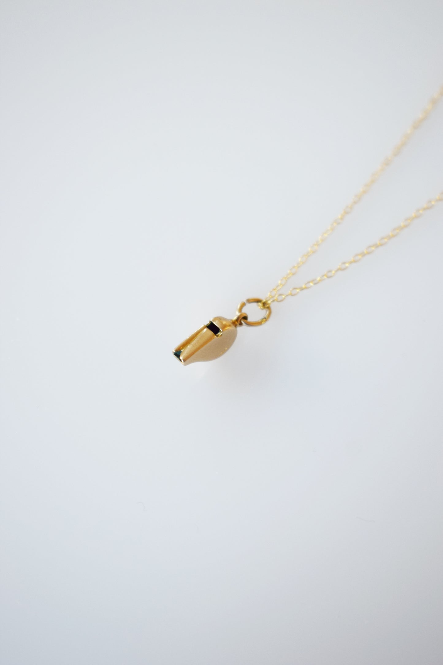 Vintage 14kt Gold Working Whistle Charm | Pendant