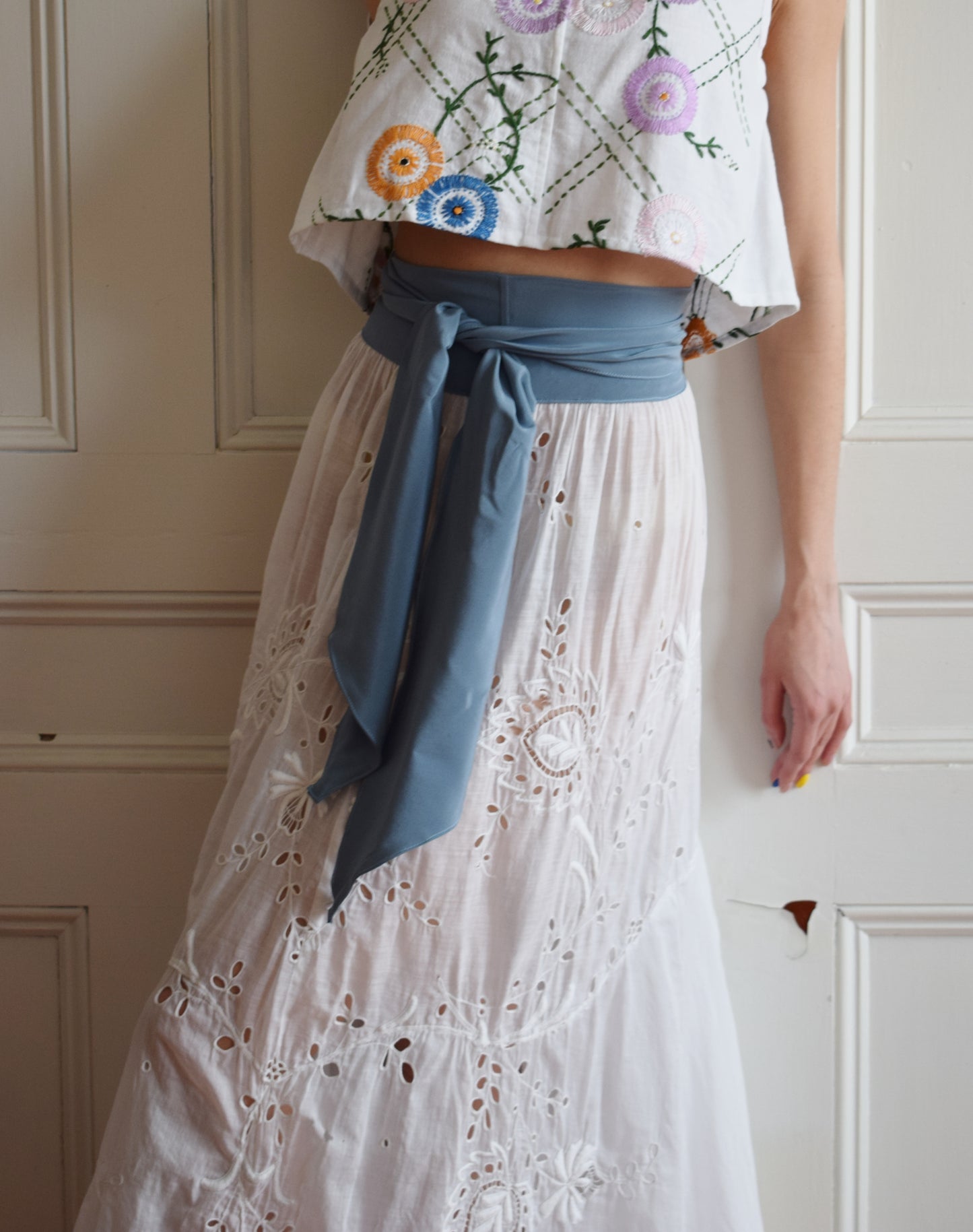 Edwardian Skirt with Sash | XS