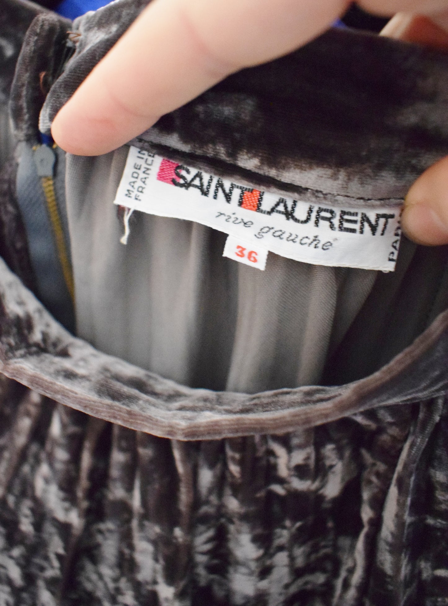 Vintage Yves Saint Laurent Velvet Skirt | XS