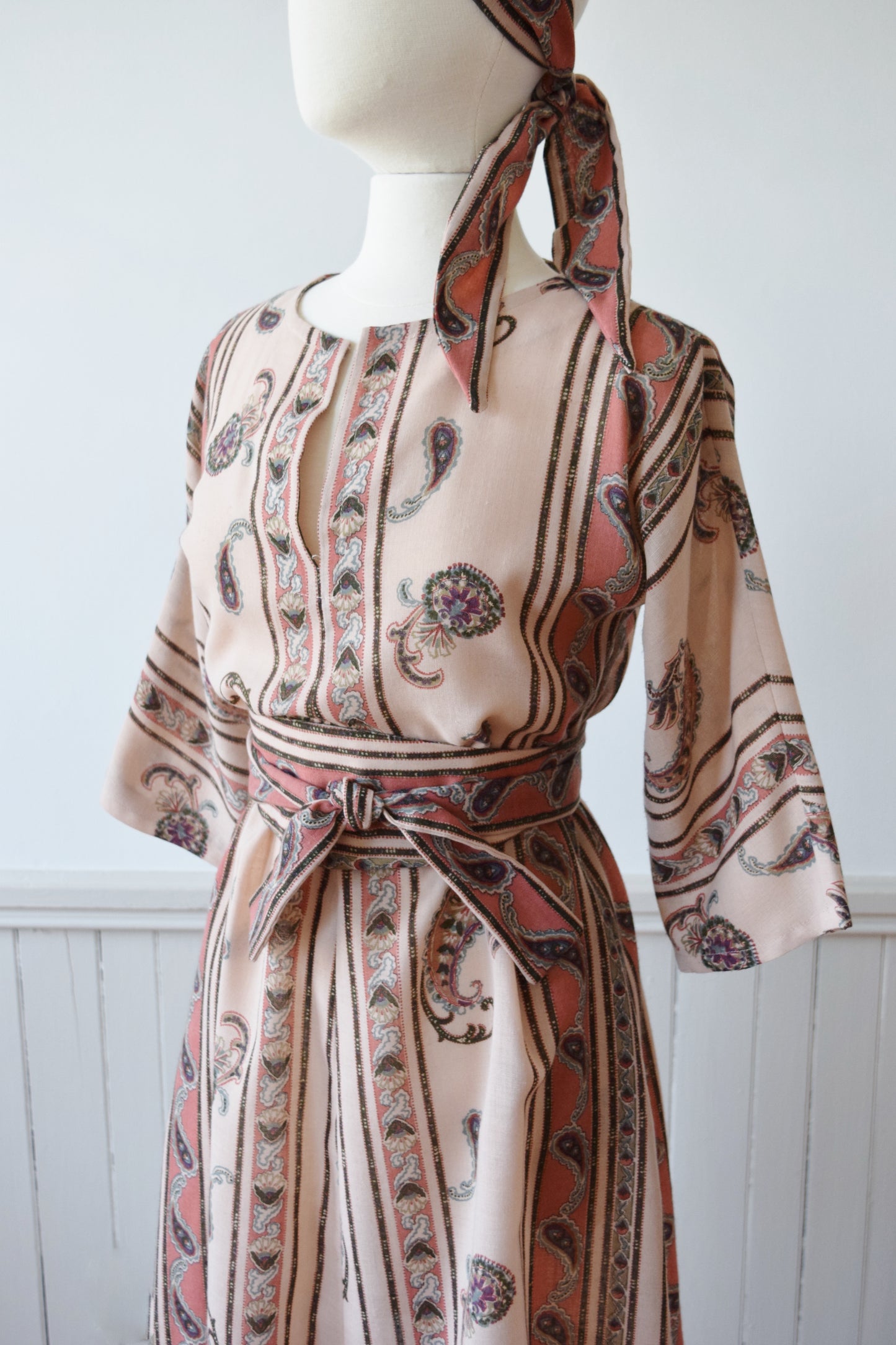 1970s 3 piece Tunic Dress | M
