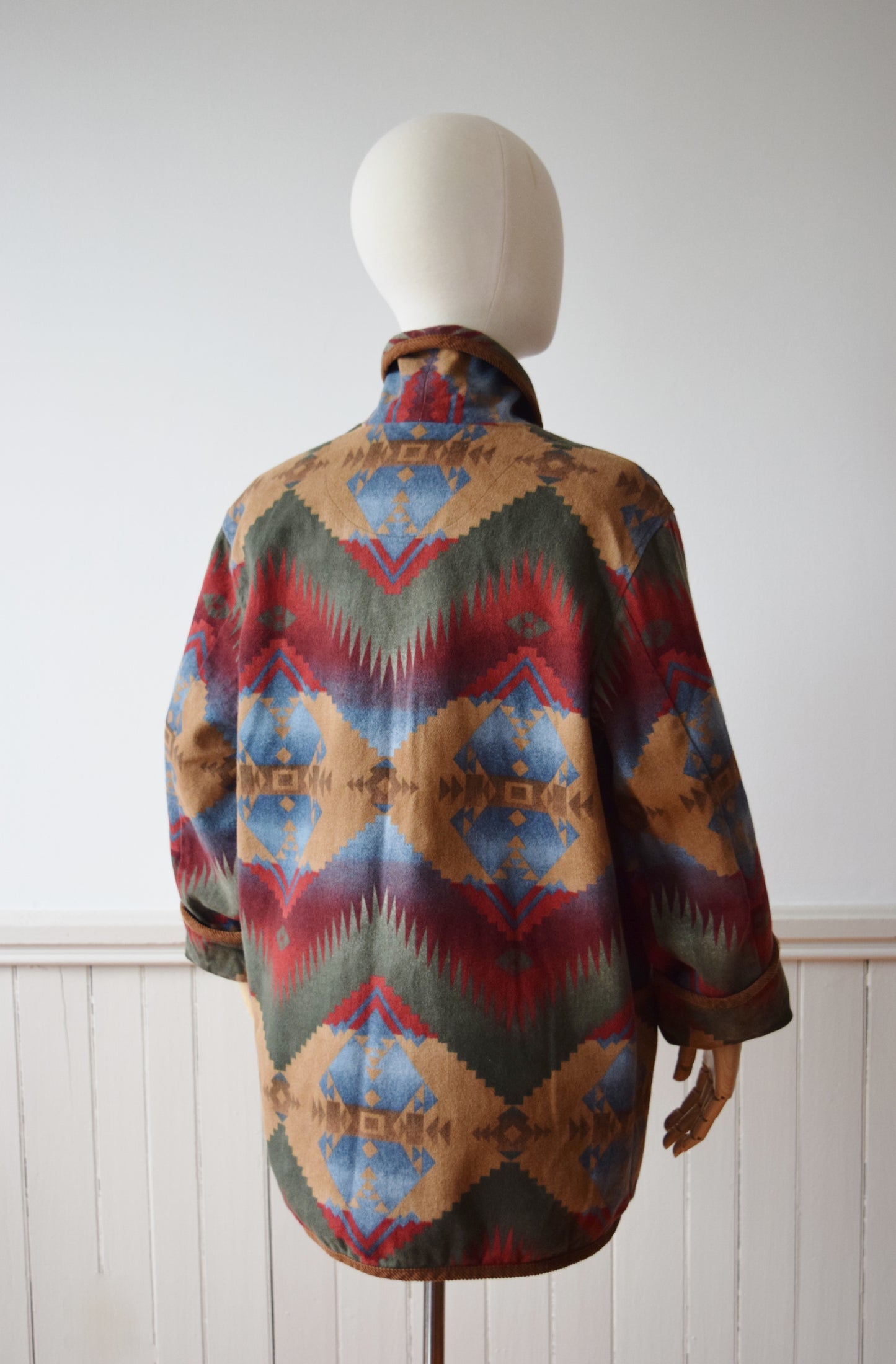 1990s Southwestern Blanket Jacket | S-M