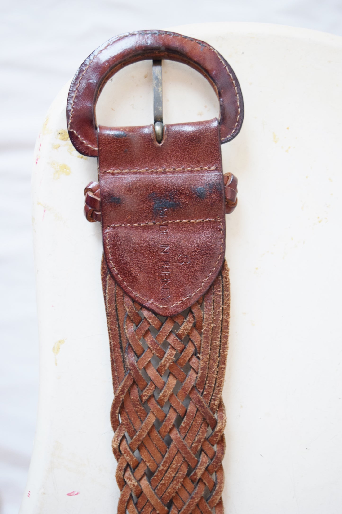 Braided Turkish Leather Belt | M