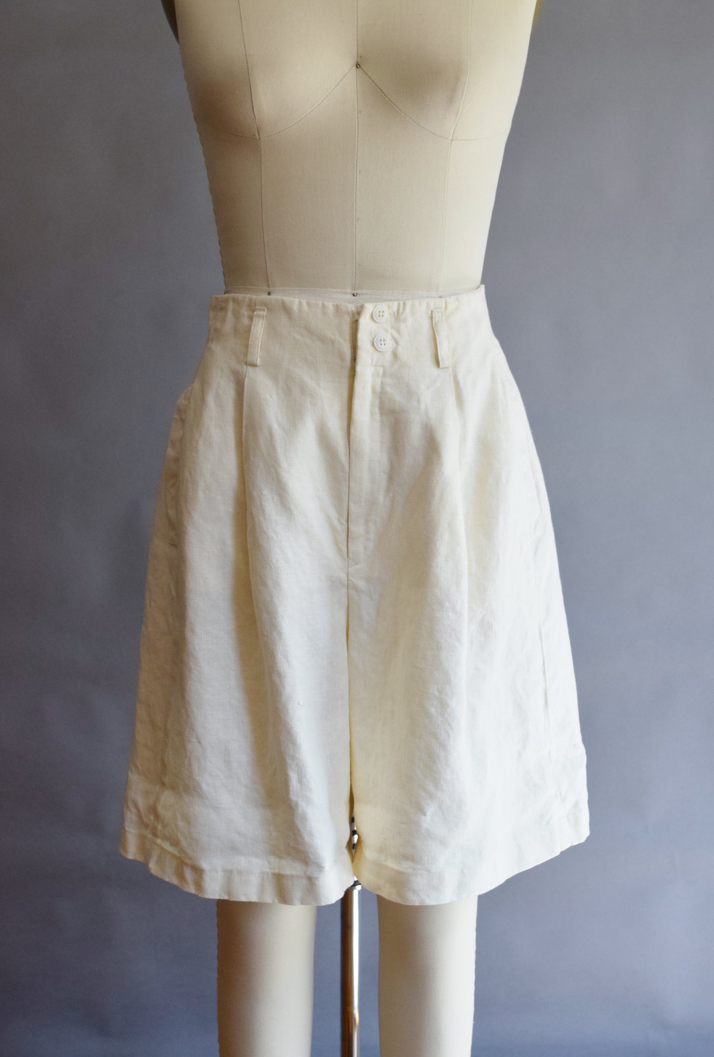 1990s Linen Leisure Shorts