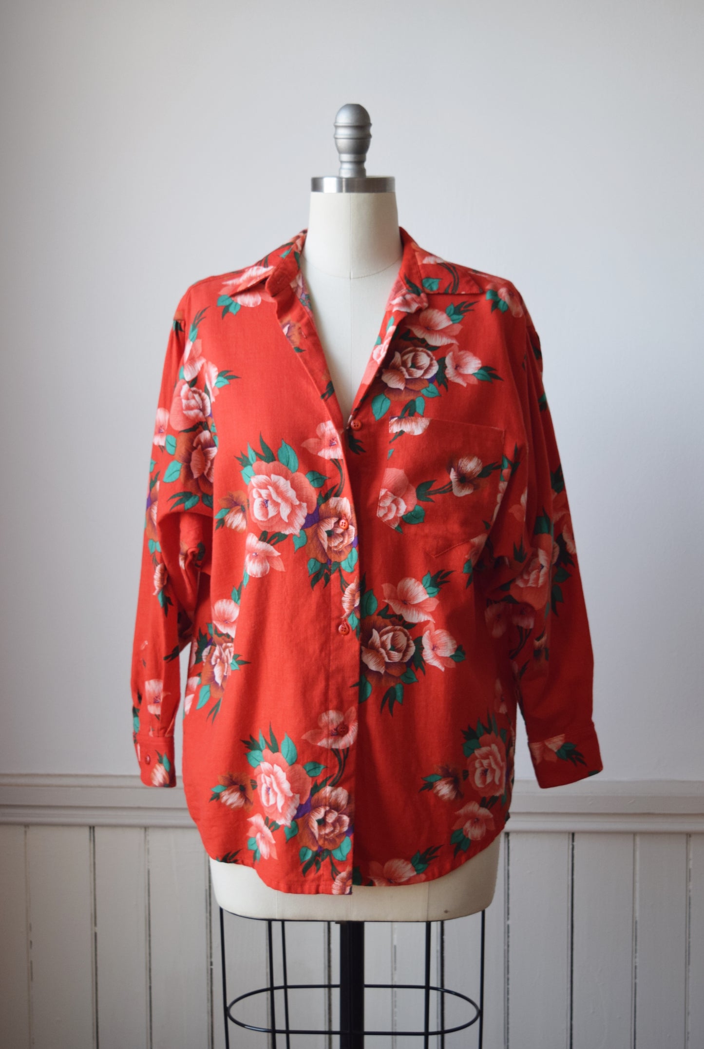 Album by Kenzo Red Floral Top | S