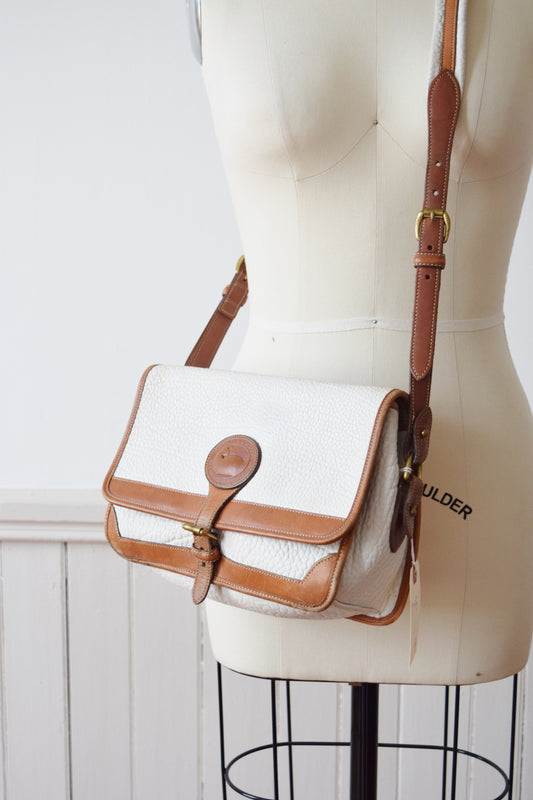 Vintage Dooney & Bourke Bag Purse Handbag Navy British Tan 
