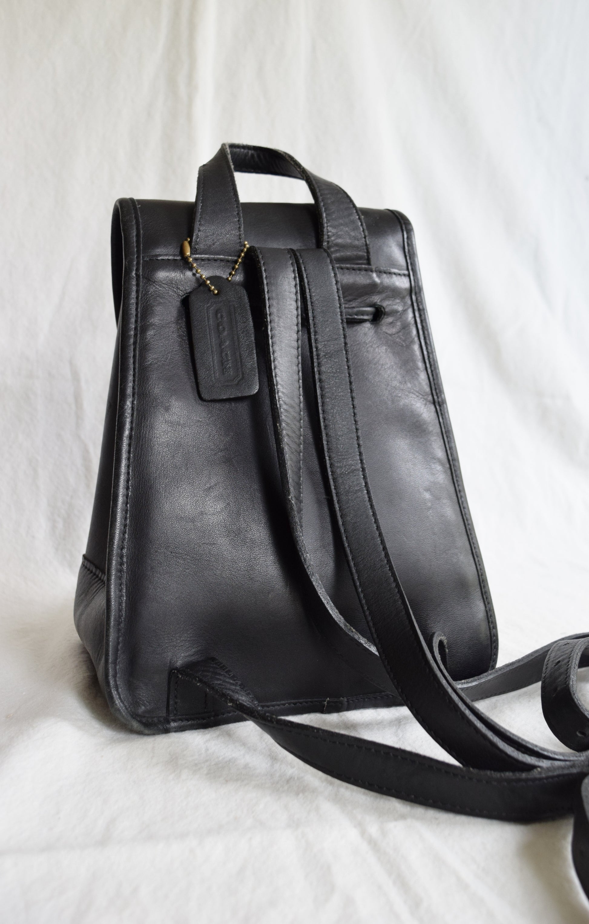 1990s Coach Mini Backpack in Black