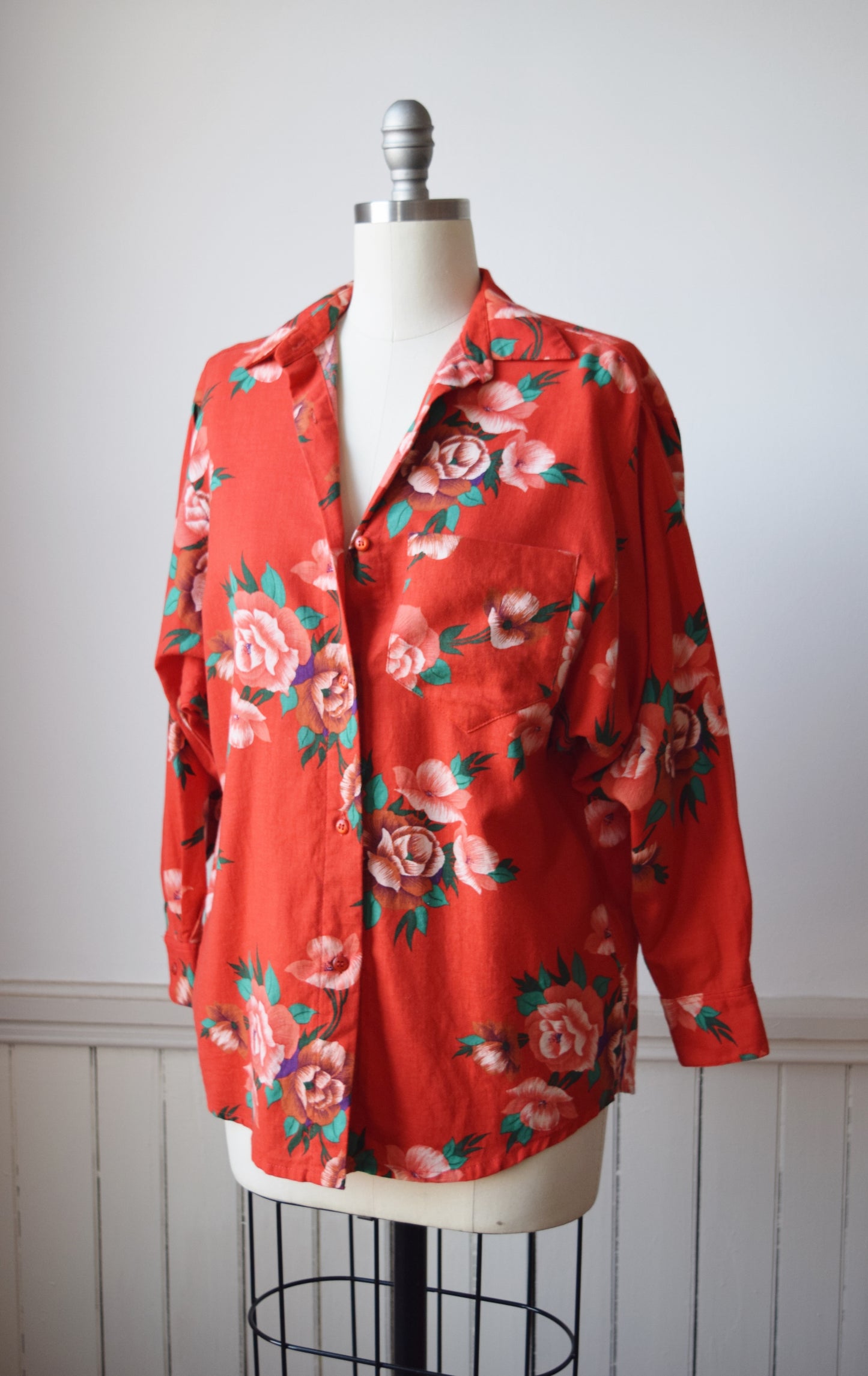 Album by Kenzo Red Floral Top | S