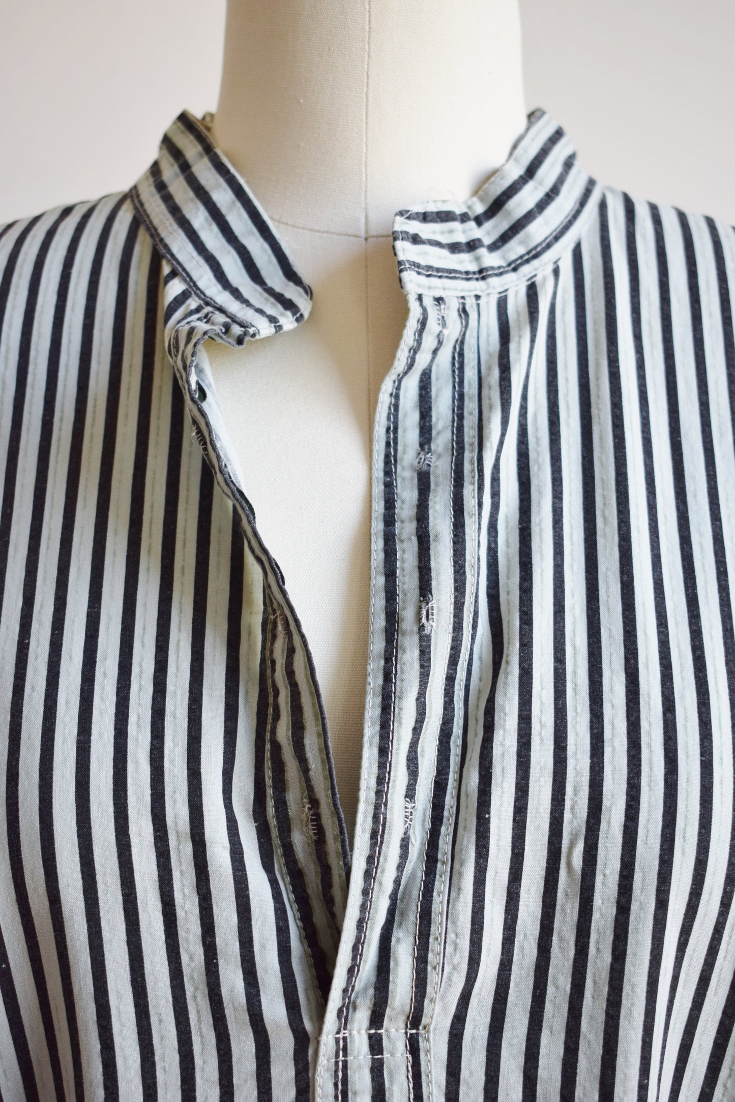 Vintage Striped Cotton Kurta Tunic | M/L