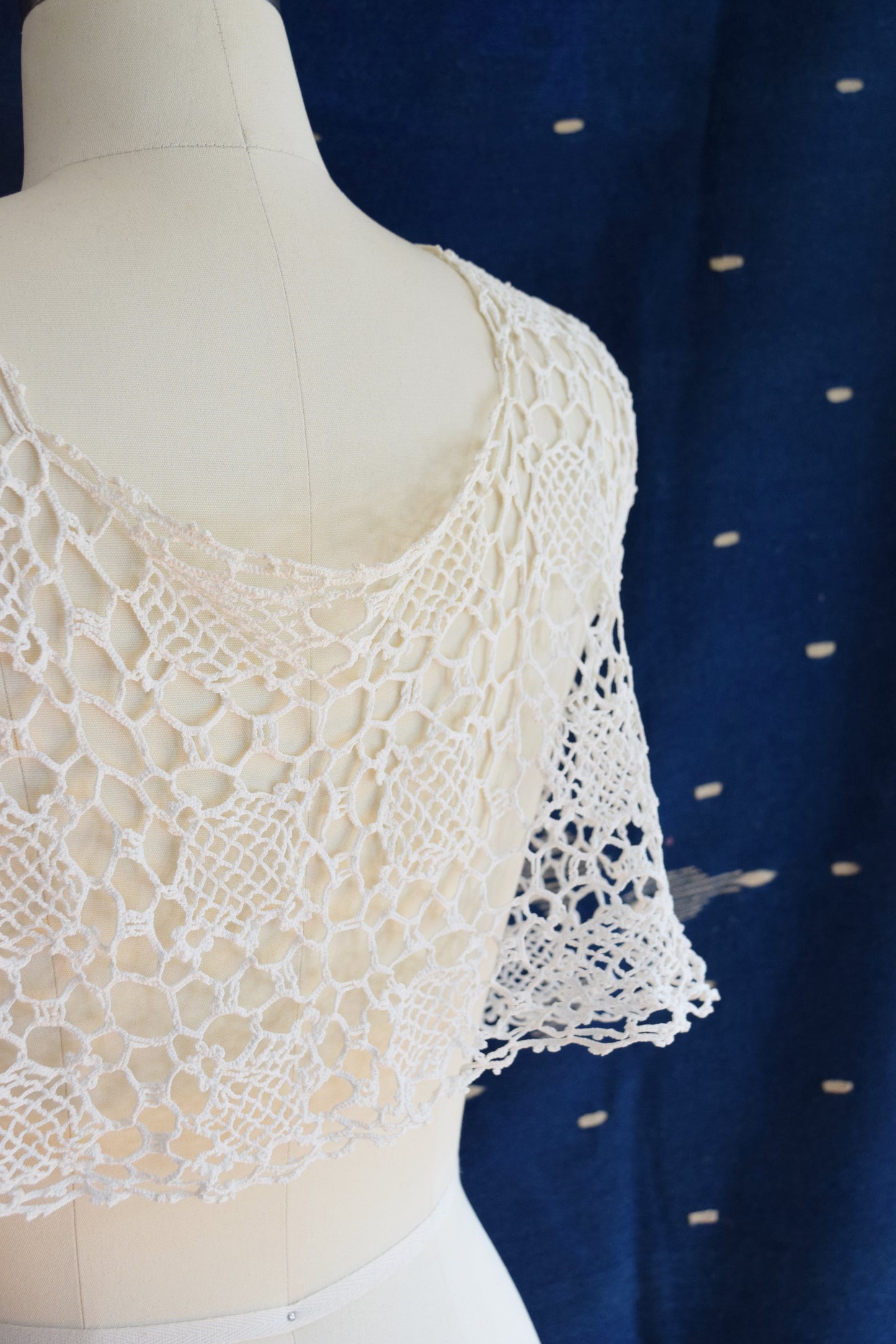 Antique Crocheted Lace Vest / Bolero