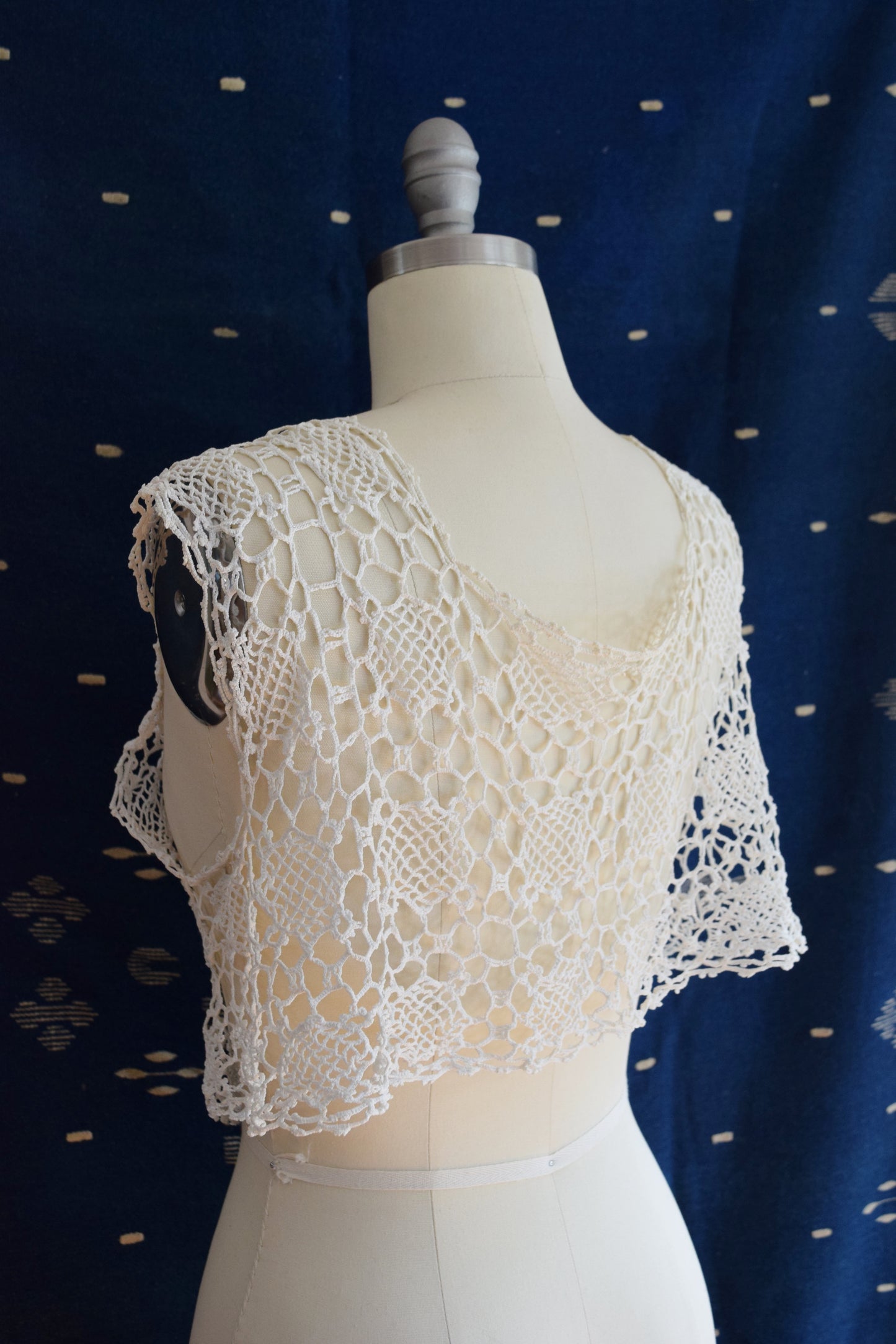 Antique Crocheted Lace Vest / Bolero