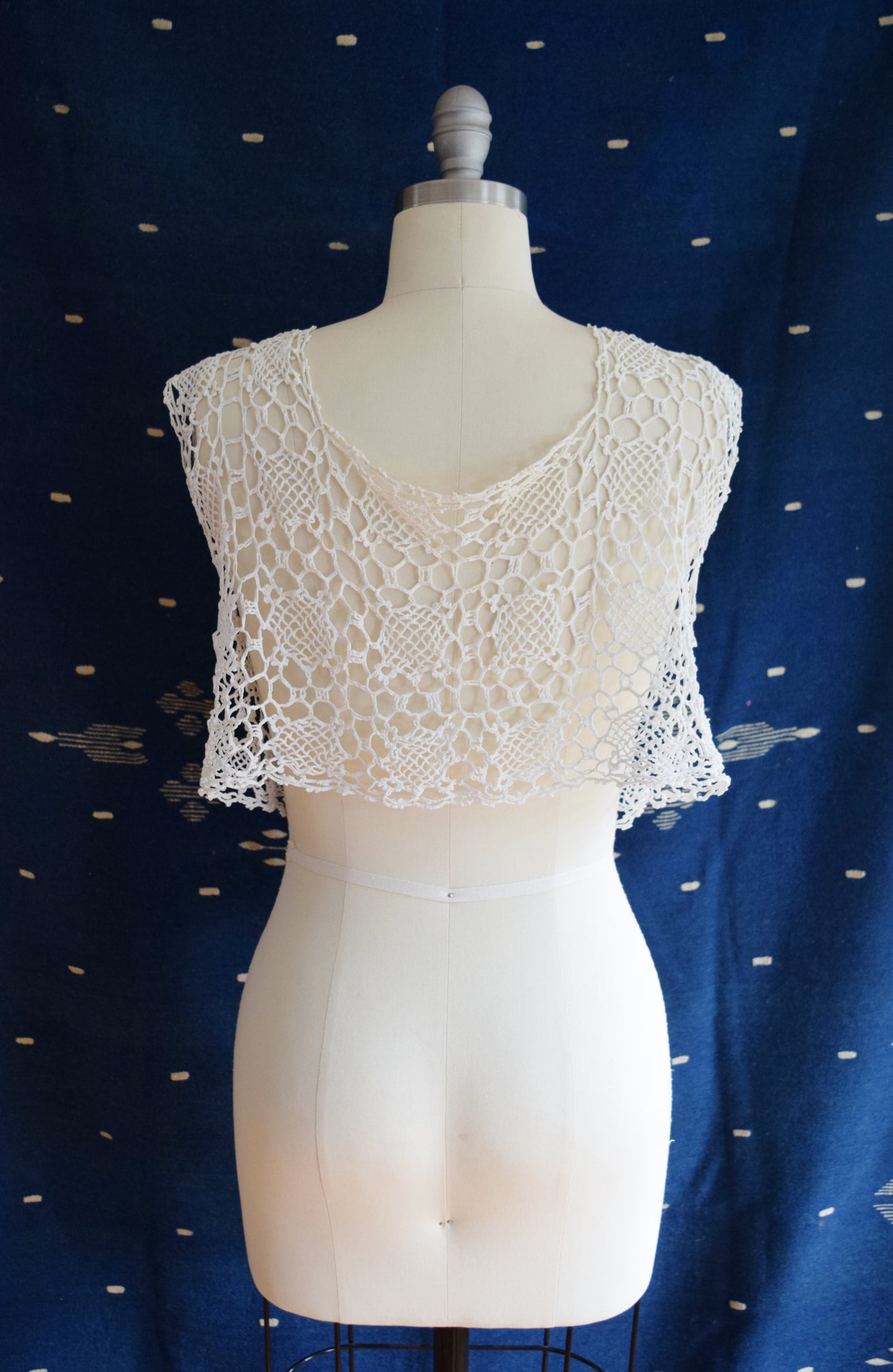 Antique Crocheted Lace Vest / Bolero