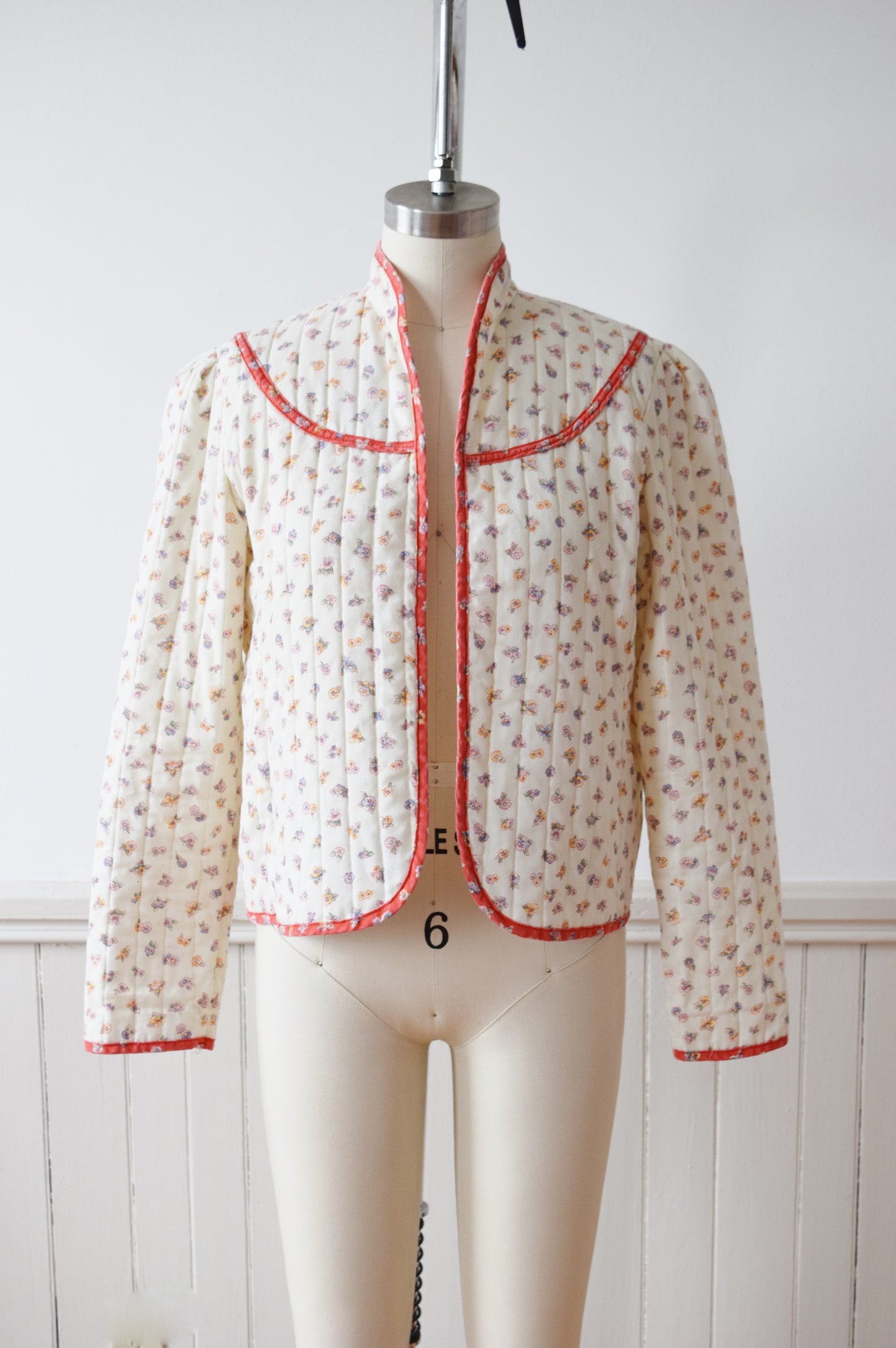 Maggie’s Farm Quilted Spring Floral Jacket | 1970s | S
