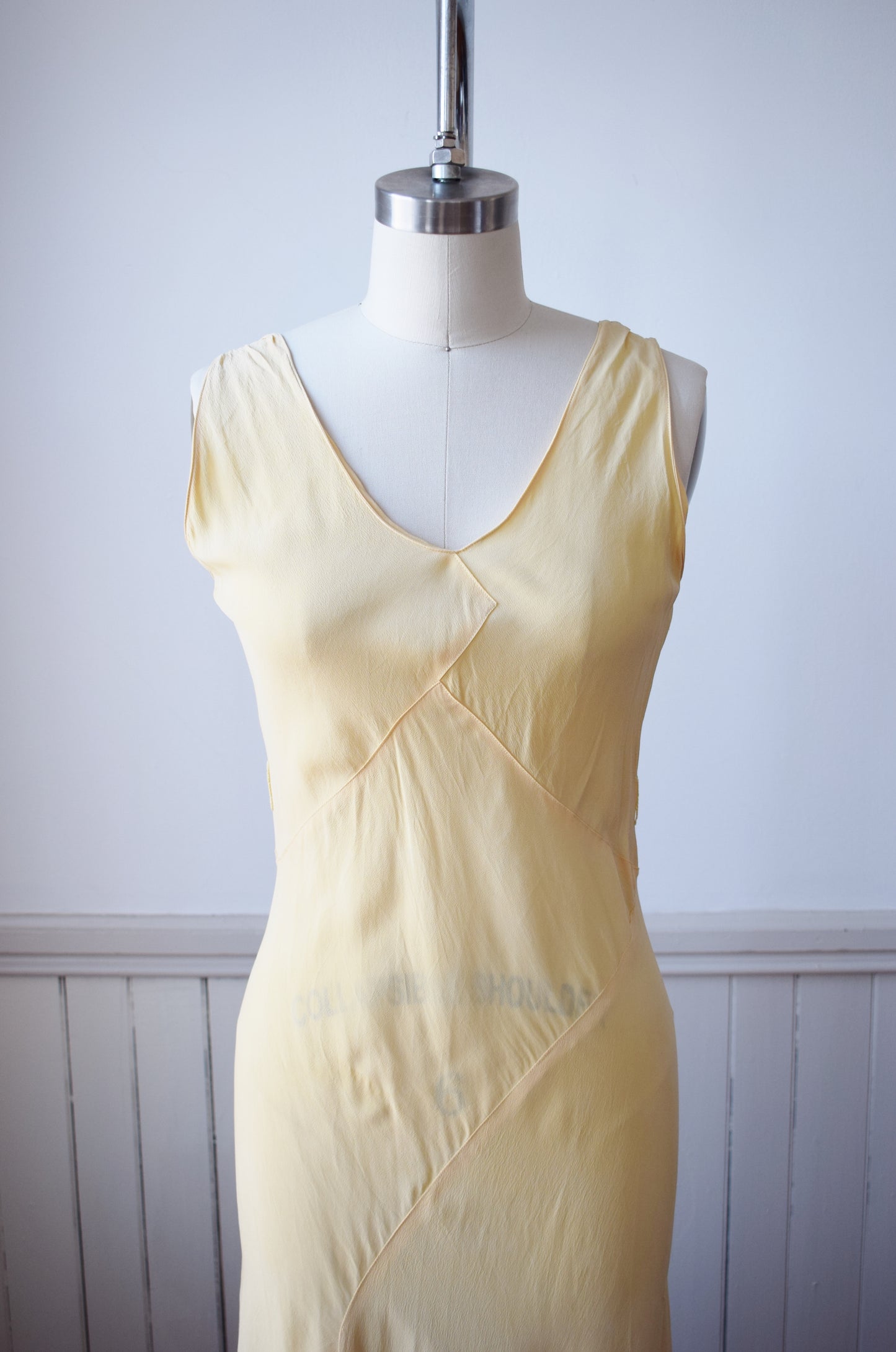 1930s Yellow Rayon Gown with Bolero | S | wounded bird