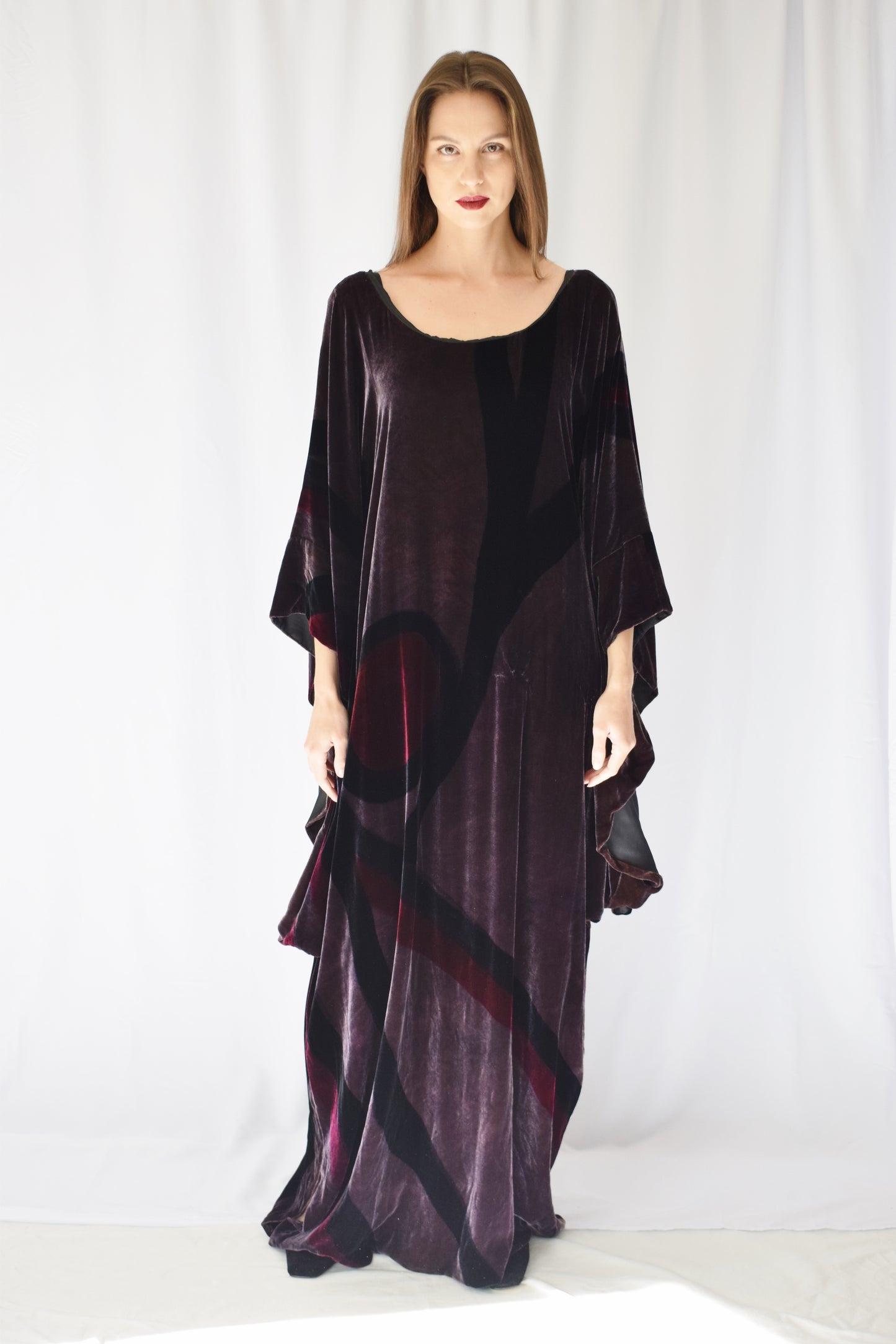 Vintage Velvet Caftan Gown | OS