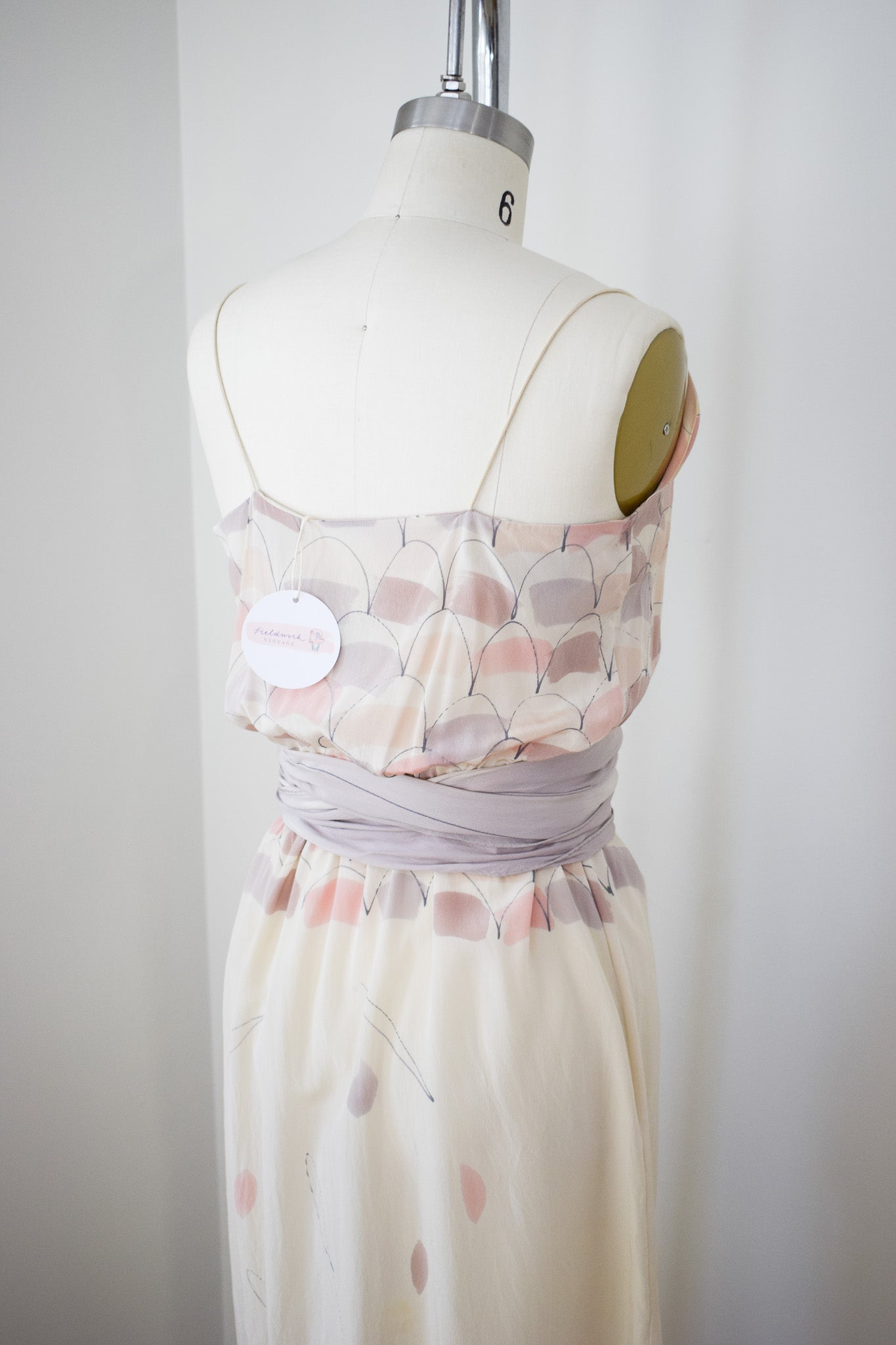 Hand Painted Silk Dress Set | S