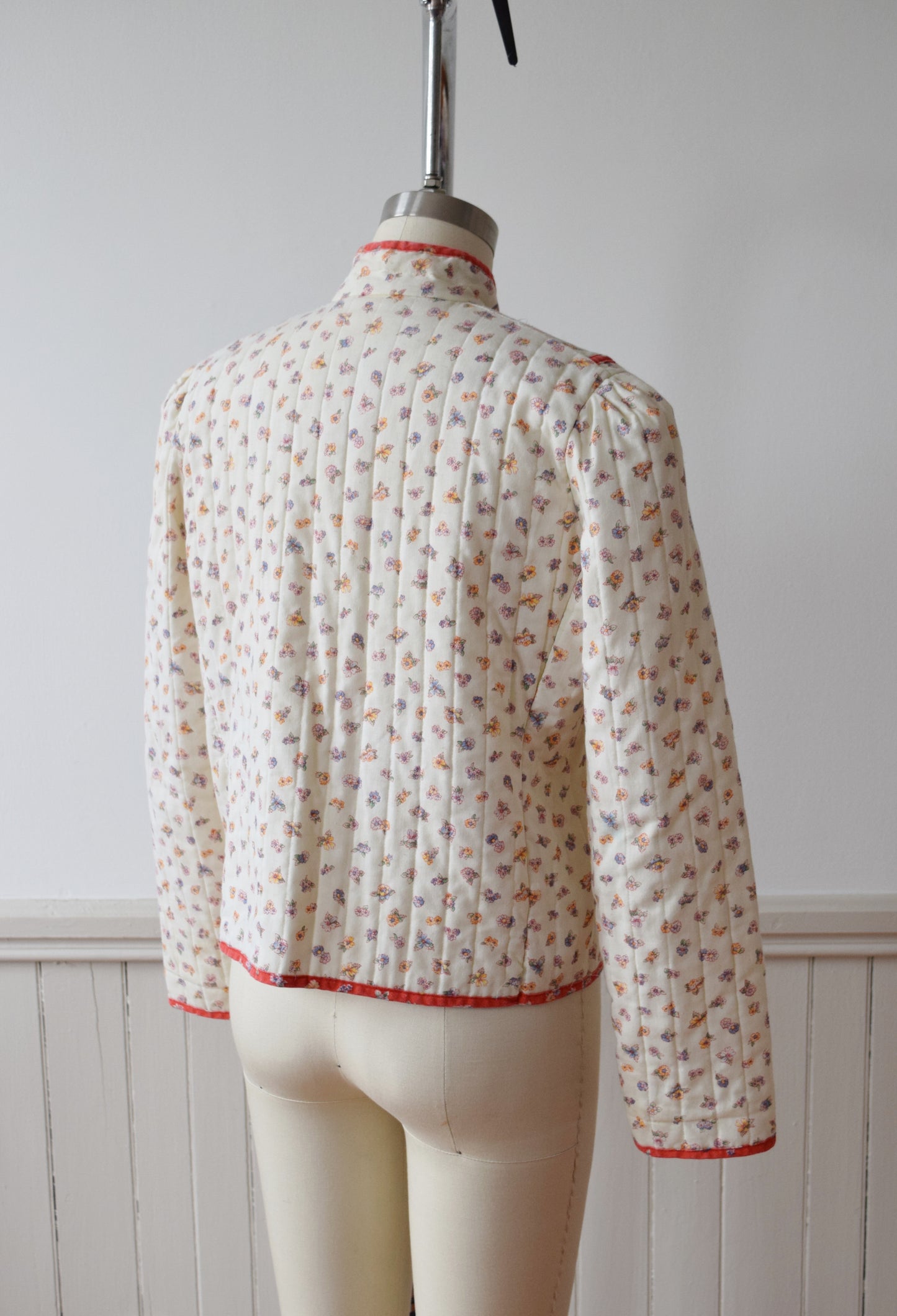 Maggie’s Farm Quilted Spring Floral Jacket | 1970s | S