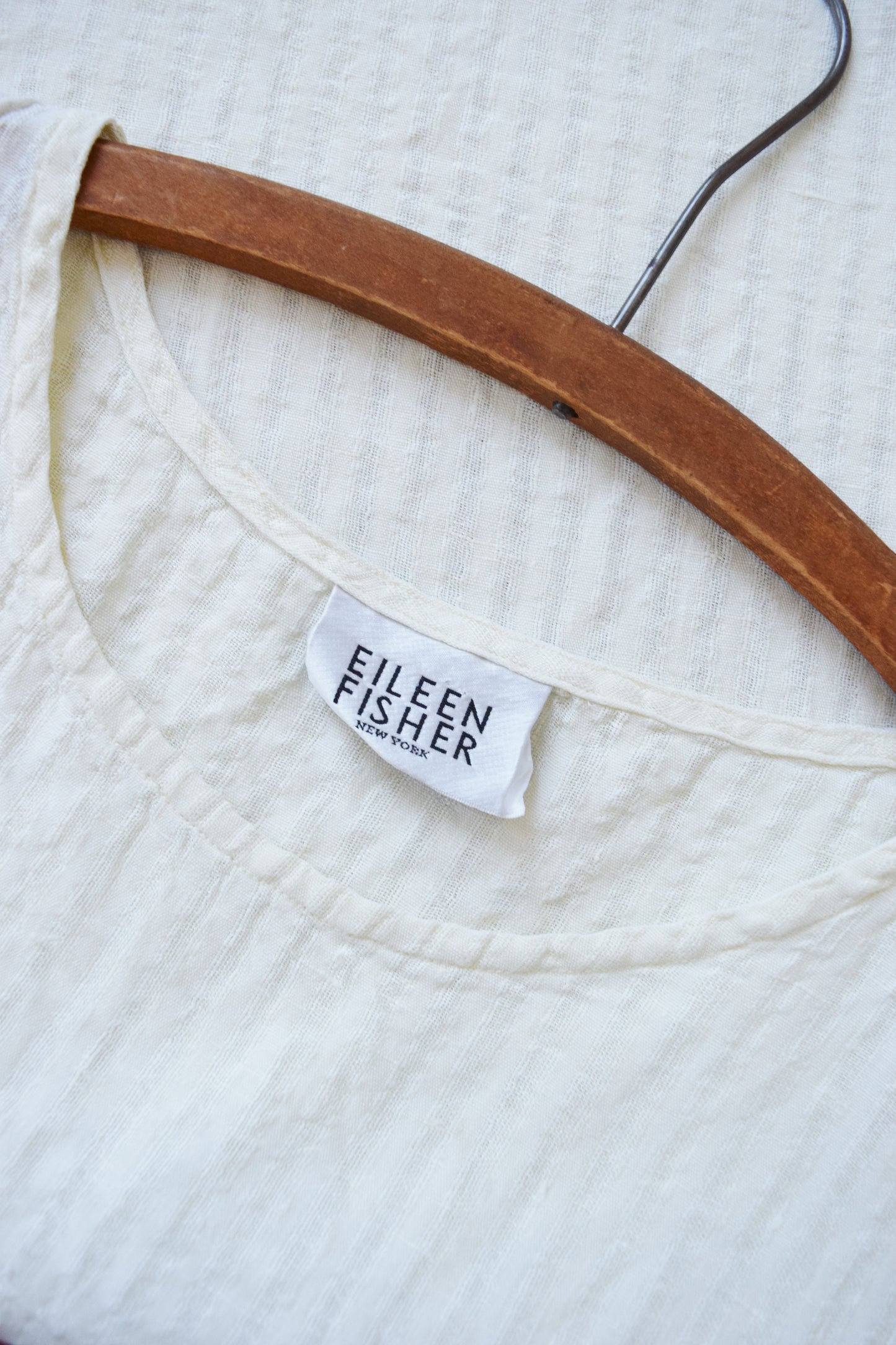 Eileen Fisher Textured Linen Tank | L