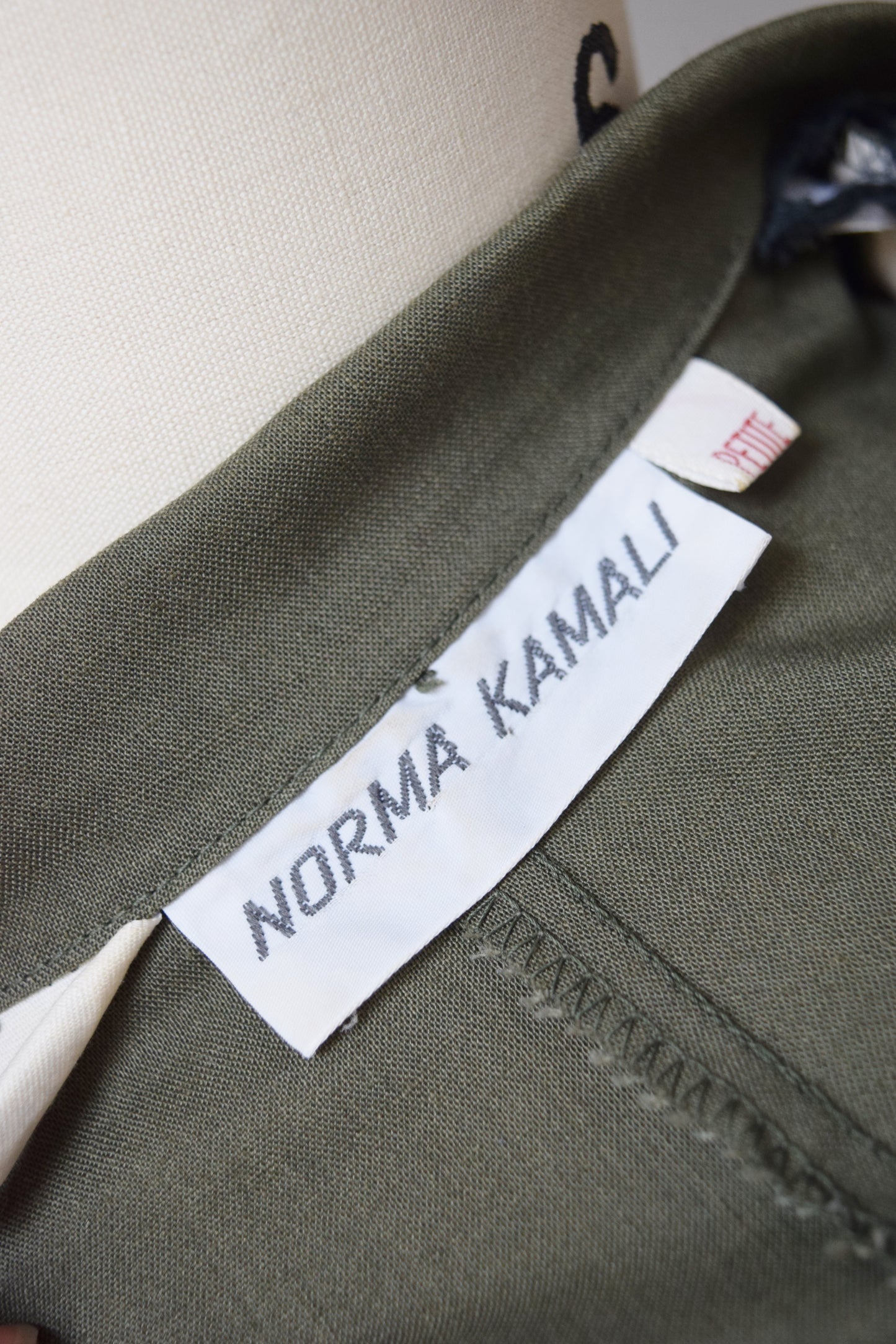 Norma Kamali Olive Green Wrap Dress | SP
