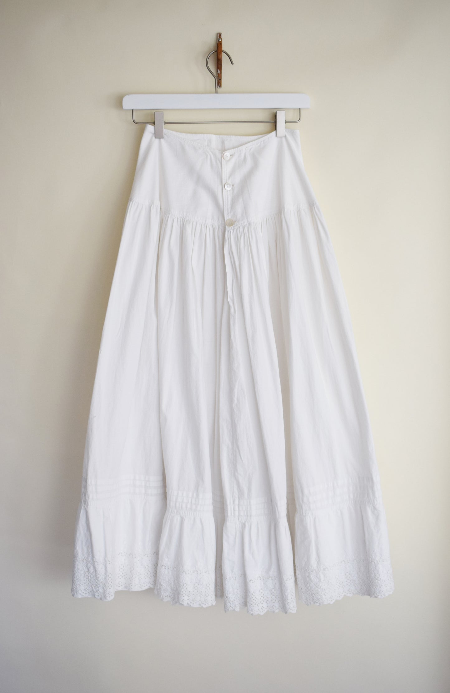 Antique White Cotton Petticoat