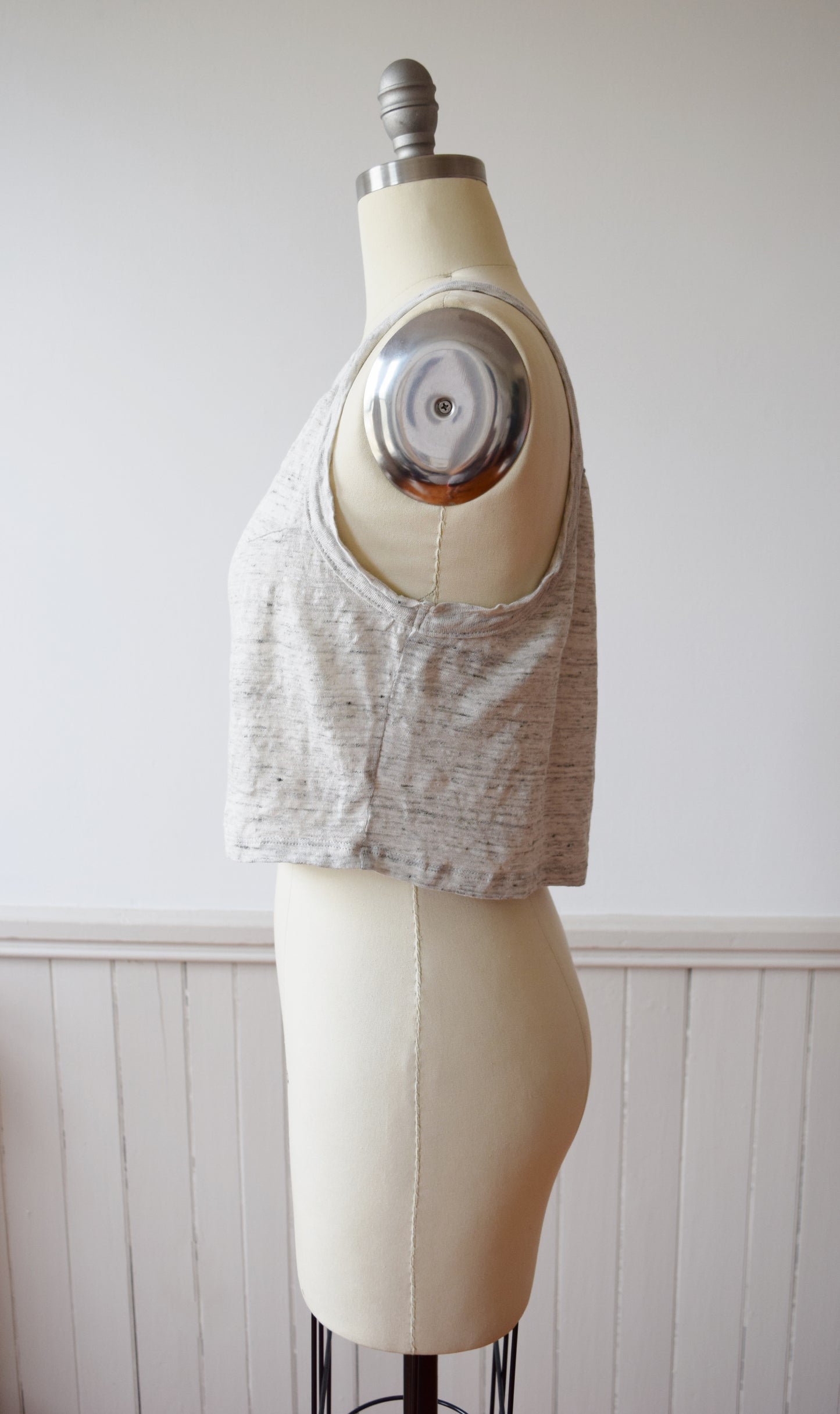 Knit Linen Cropped Tank | Modern | M/L
